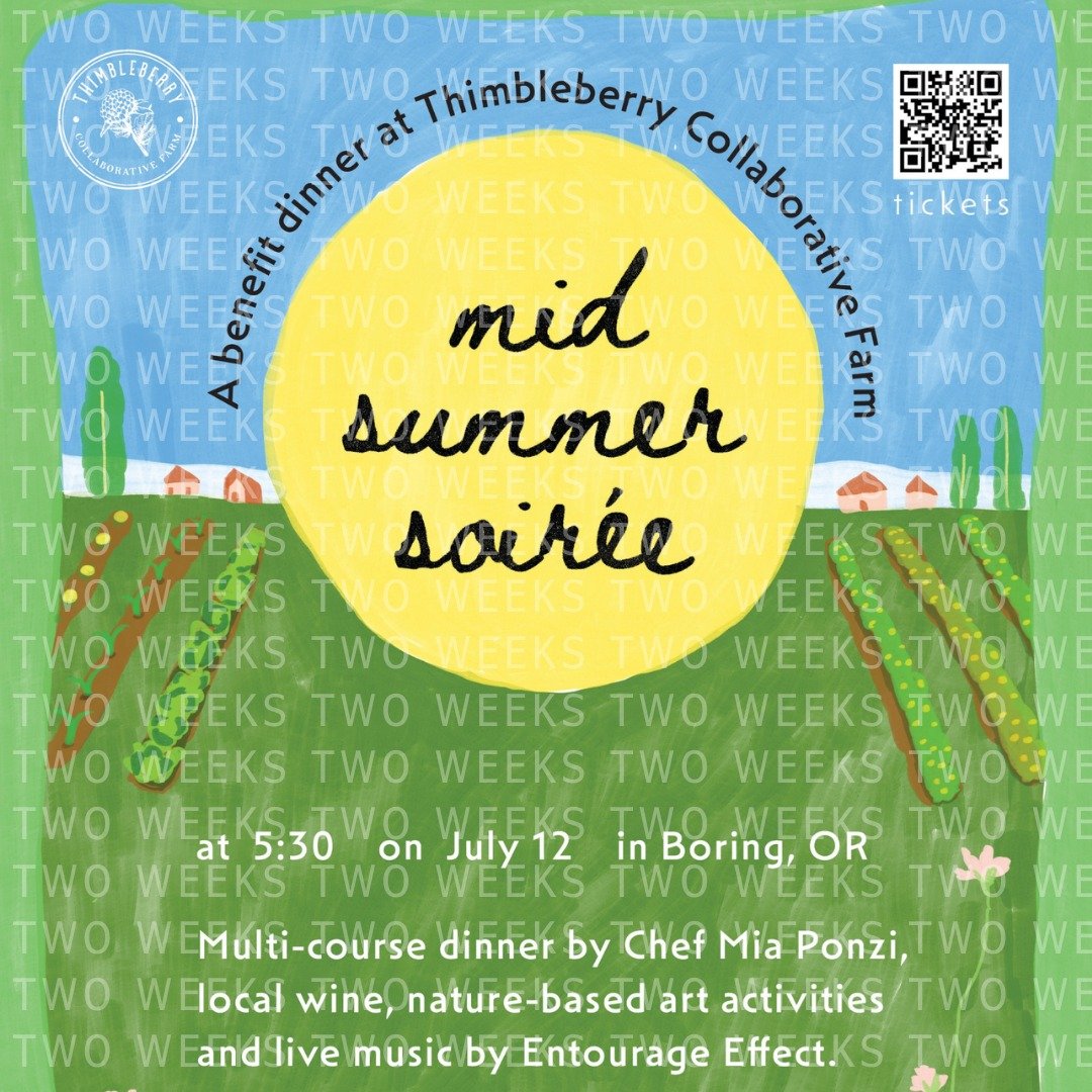 ⏰ Countdown to Mid Summer Soir&eacute;e 2025!!! ⏰

In just two weeks, our enchanting evening on the farm will begin! Come for the farm-to-table dinner and local wine, stay for the live music and fun activities, all in support of our regenerative farm