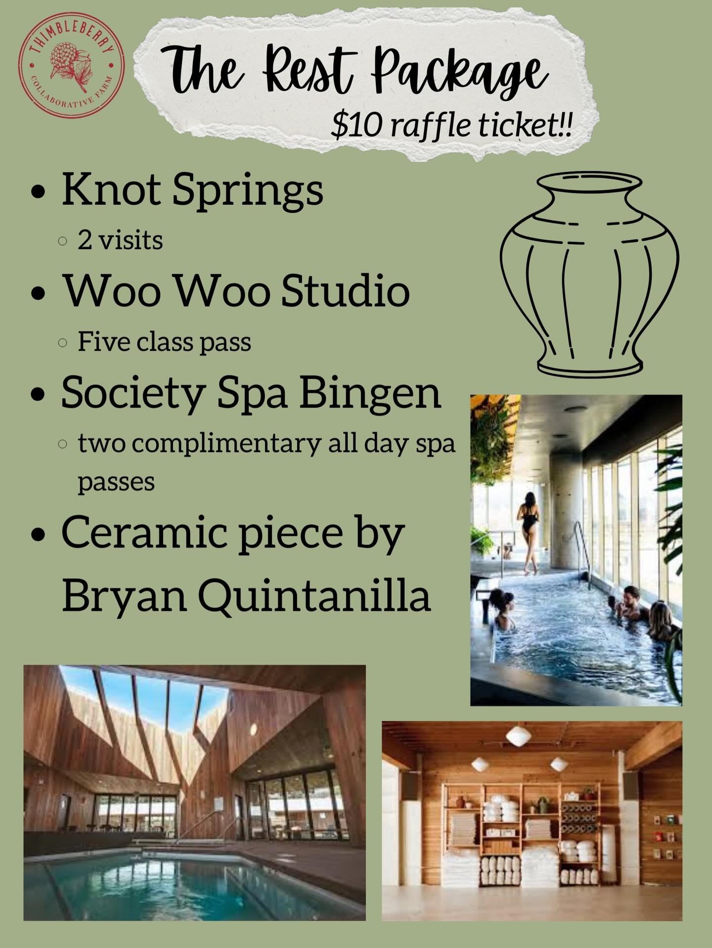 🎉 Whether or not you&rsquo;re joining us this Thursday for our winter celebration you can have a shot at these amazing raffle packages! Head to the winter celebration link in our bio, click donate and tickets, and you&rsquo;ll see the raffle package