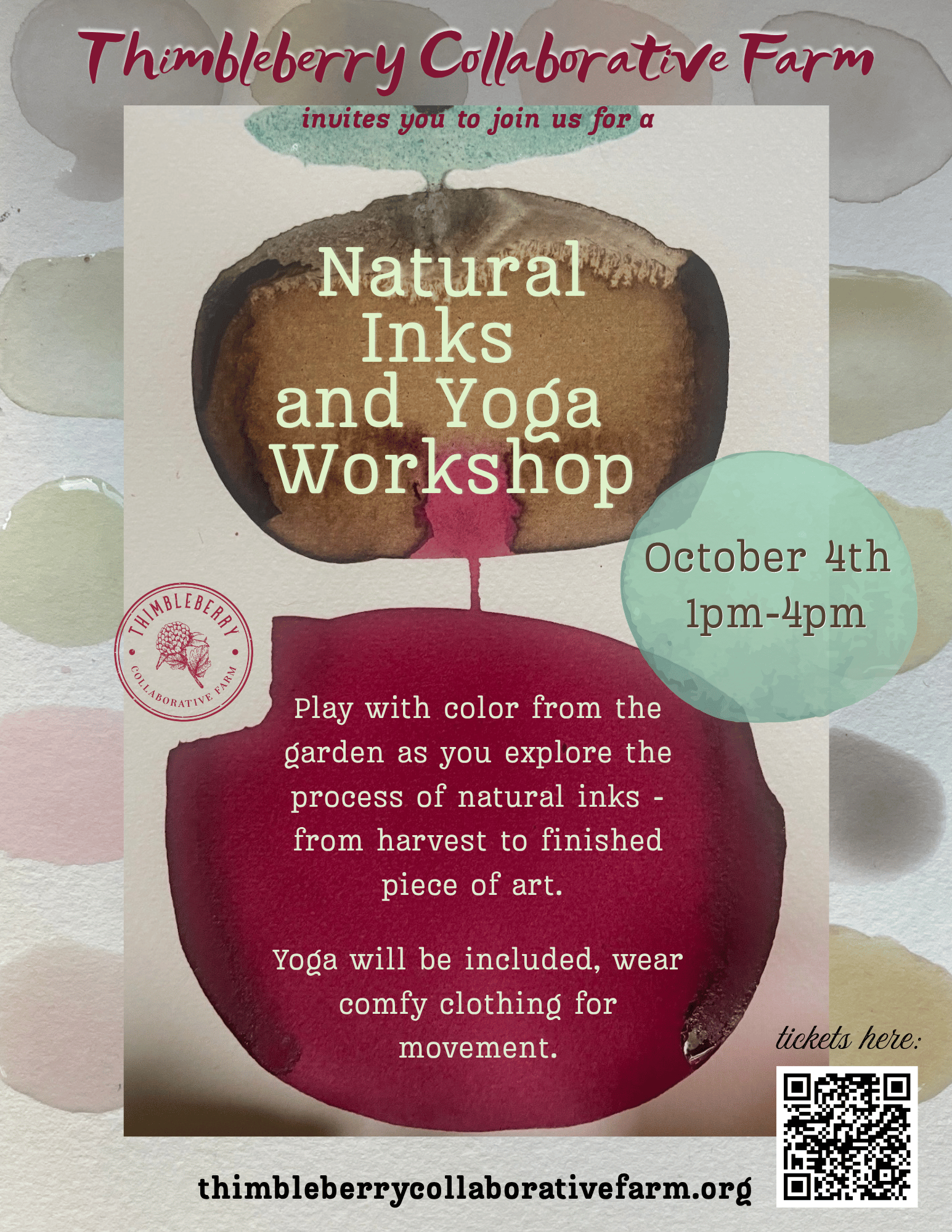 Natural Inks and Yoga Workshop