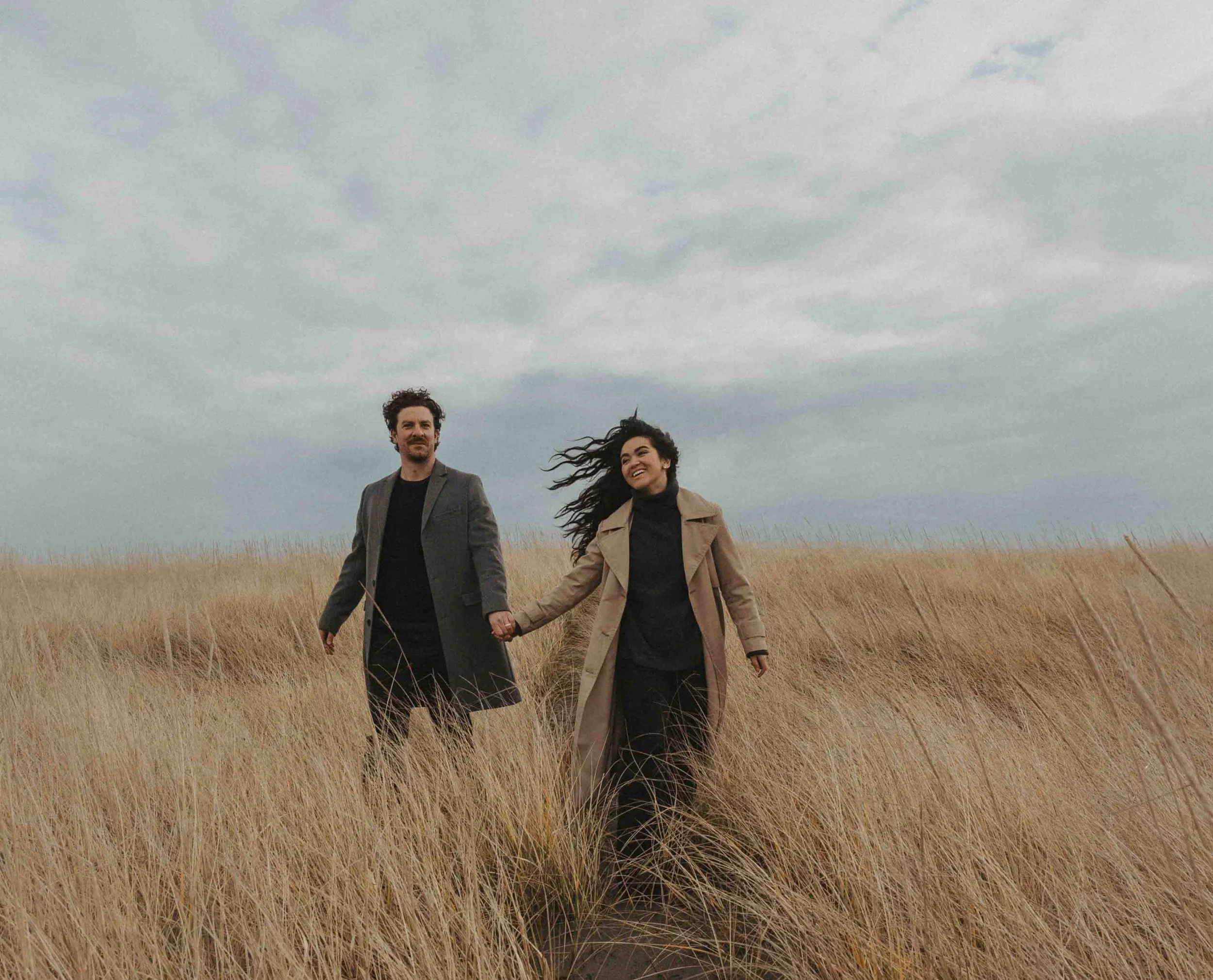 Playful Engagement Photos at Sunset Beach | Seaside Oregon Engagement Photographer