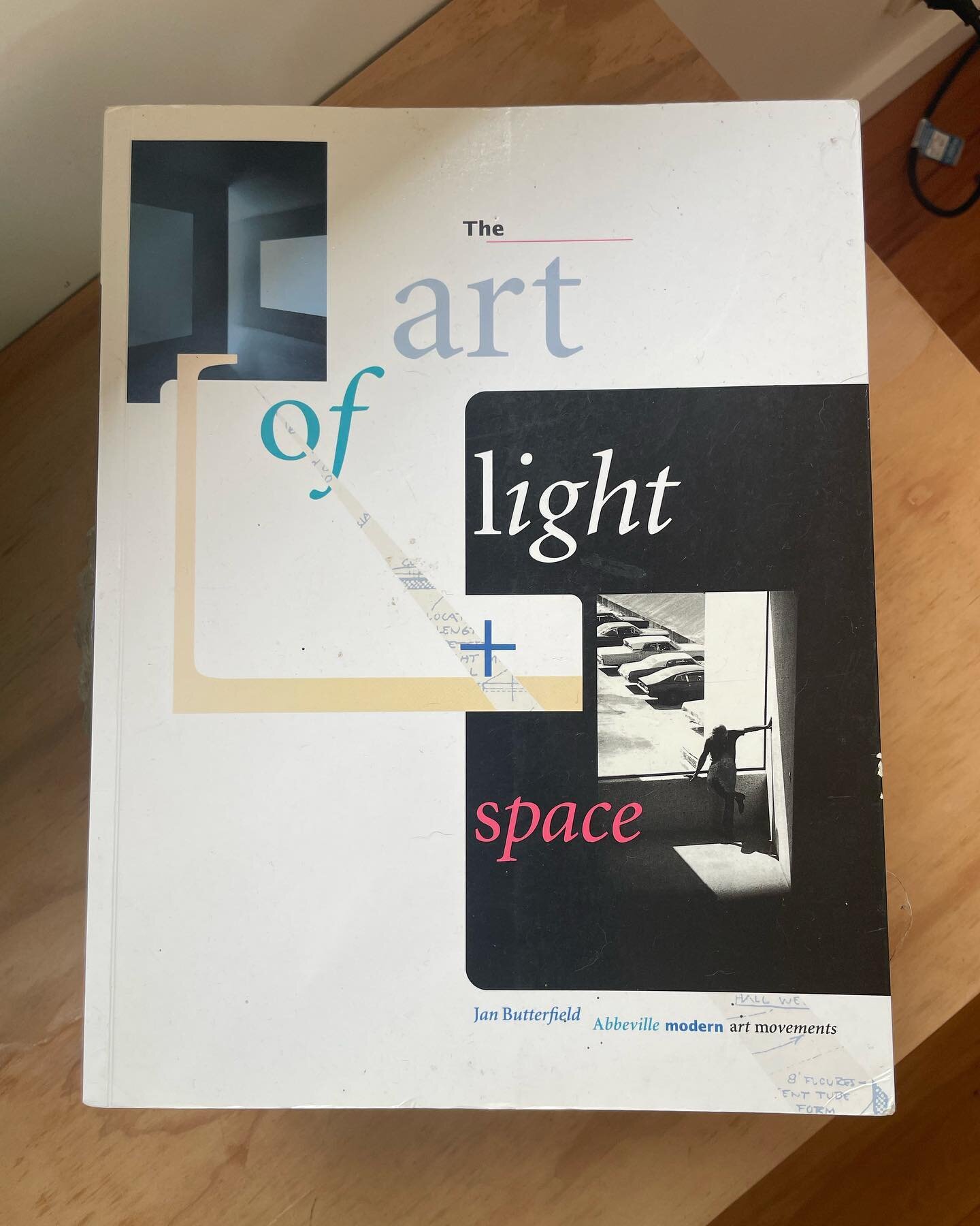 Necessary reading for all #lightartists  My inspiration through #art school (but there is so much more) #lightart #light #colour #space #led #inspiration #sculpture #installationart #contemporaryart #gallery #artcollector #trishcampbell