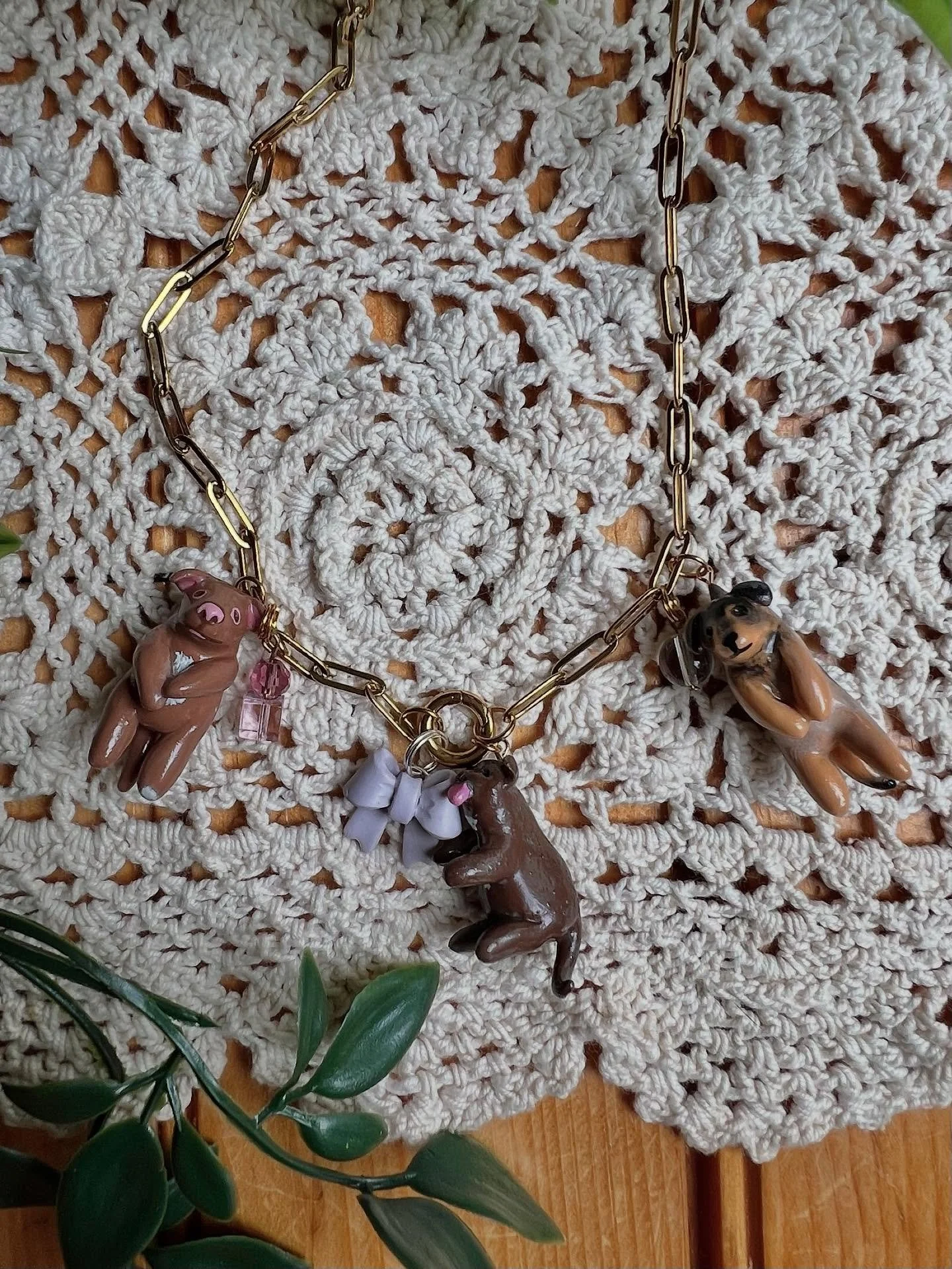 I&rsquo;ve had the pleasure of creating a bunch of custom pet charms this month! 🐾 A highlight was adding two more dog charms to a charm necklace from a previous workshop of mine. Want a charm of your pet?  Check out my website for my custom slots! 