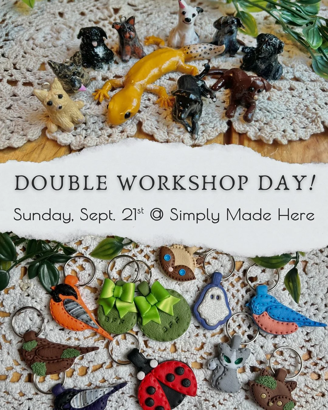2 Workshops
1 Day
All Fun!
You&rsquo;ll find me at the lovely @simplymadehere store front on Sunday September 21st for a day filled with creativity! Get tickets to one or BOTH of these workshops TODAY using the link in my bio.