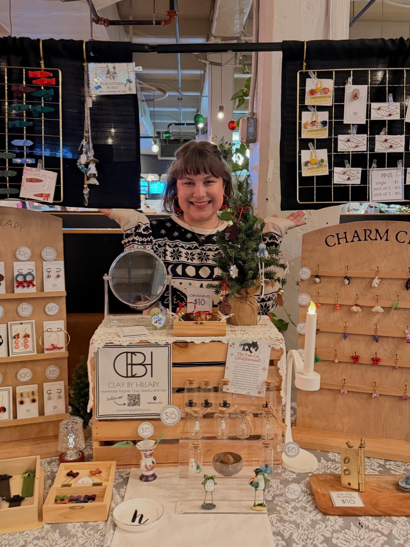 You GUYS! Thank you so much for supporting small businesses this Saturday! Today was officially my best market to date! You guys really loved the Yule Cats and Hinge Toppers. I&rsquo;ll need to make more for December markets! Shoutout to all my fello