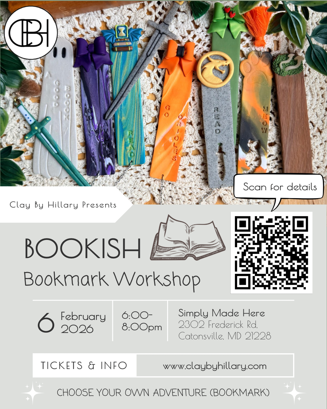 Bookish Bookmark Workshop