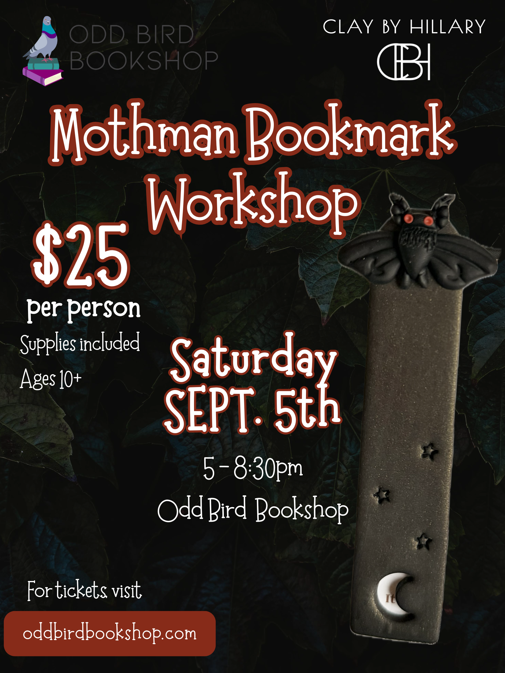 Mothman Bookmark Workshop