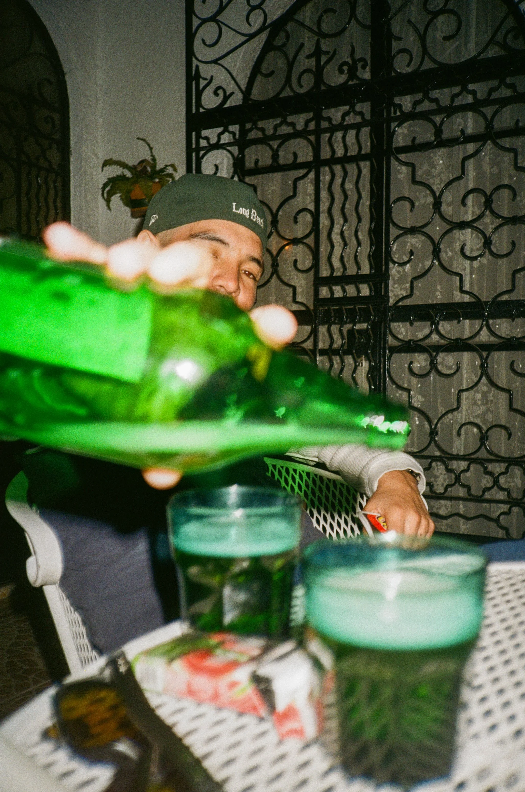 First night we got there we got trashed. 