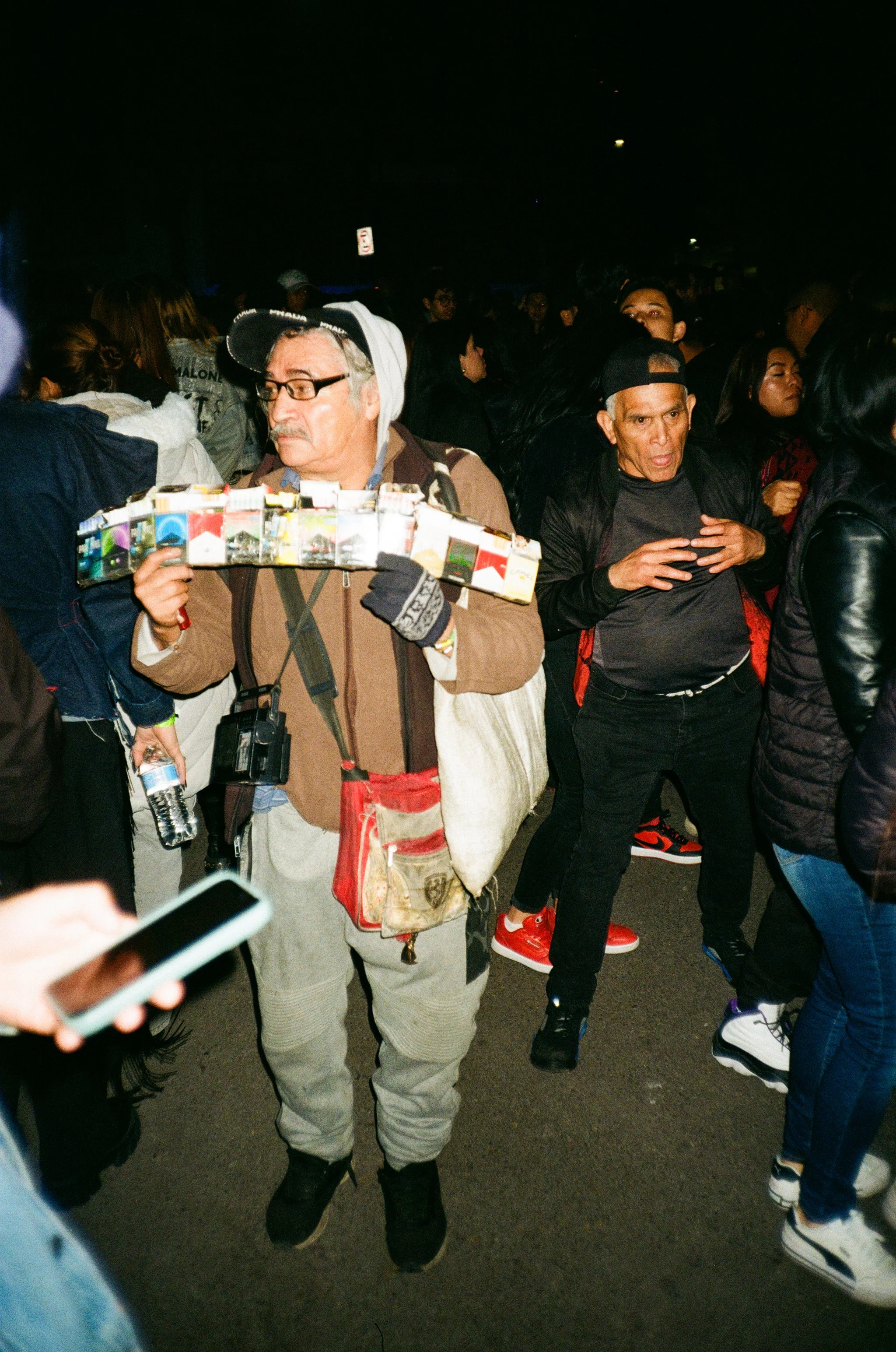 Outside the concert venue when donnie got robbed