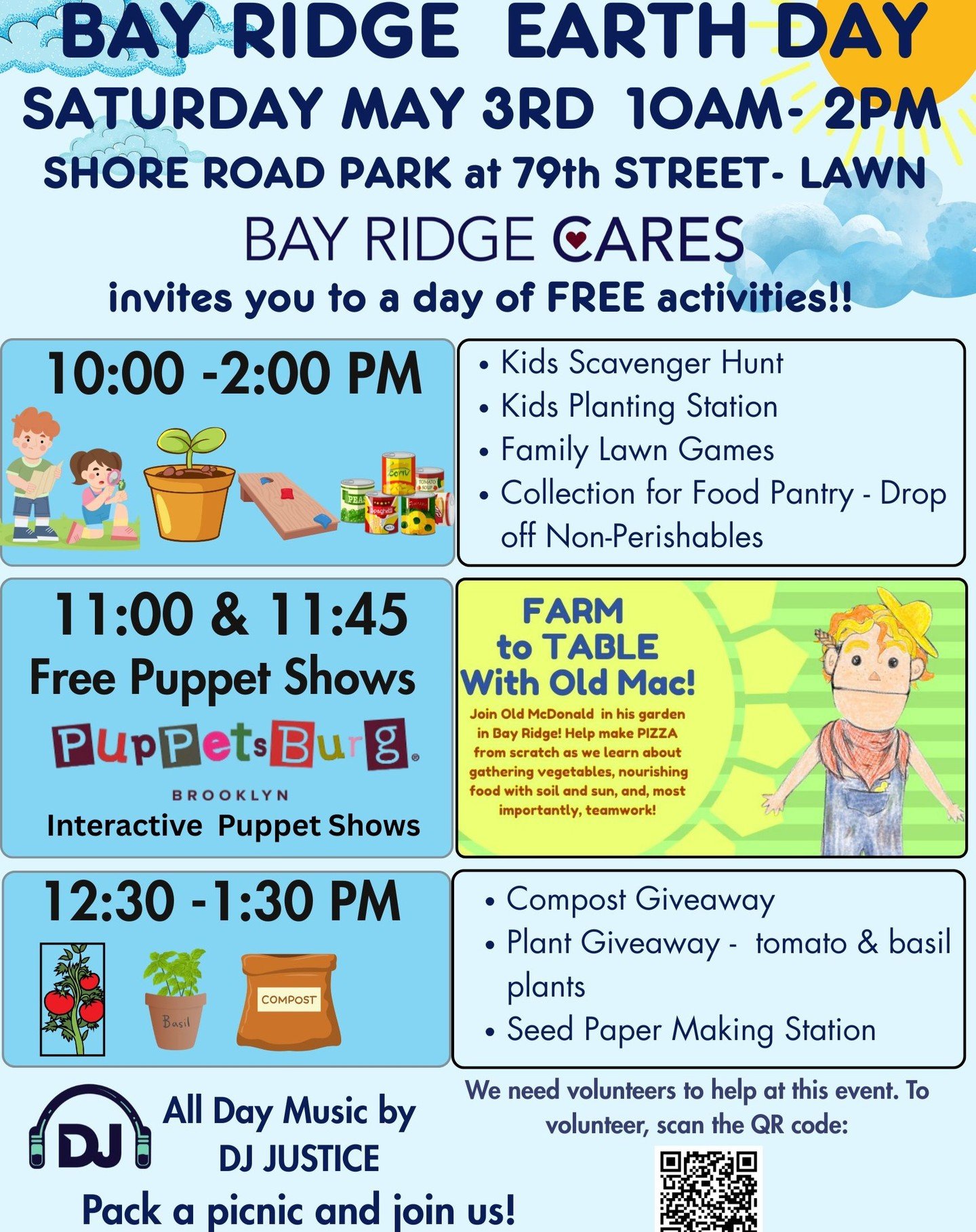 We’re bringing the community together for a day of eco-friendly fun, including: π± Hands-on kids' activities
π¨ Earth-inspired crafts
π§© Games & giveaways
π Environmental education stations
πΆ Music, laughter, and good vibes all day long!