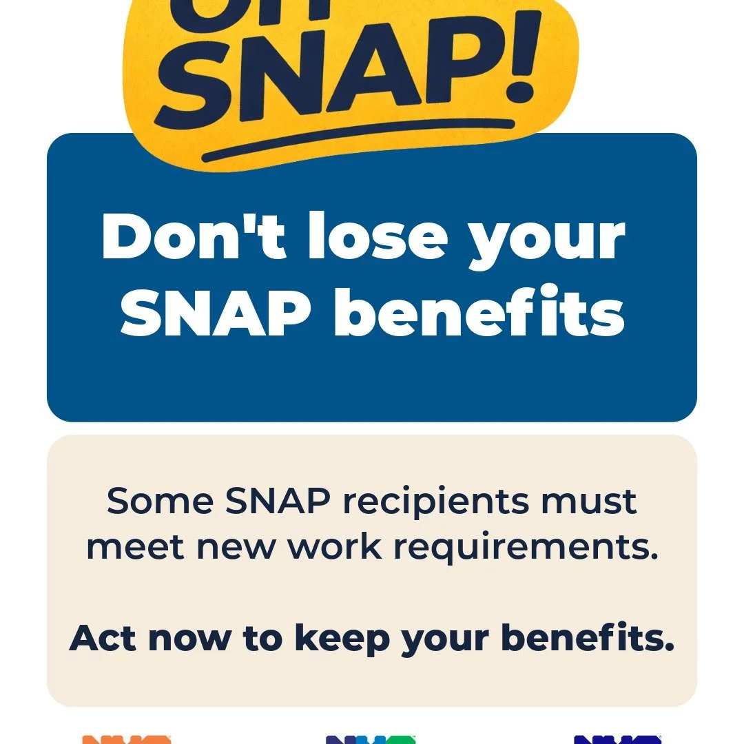 Important SNAP Update 🚨Please share this if you can!

New federal SNAP rule changes will be taking effect June 1st, 2026, and may impact benefits and eligibility for some households.

We encourage community members who currently receive SNAP benefit