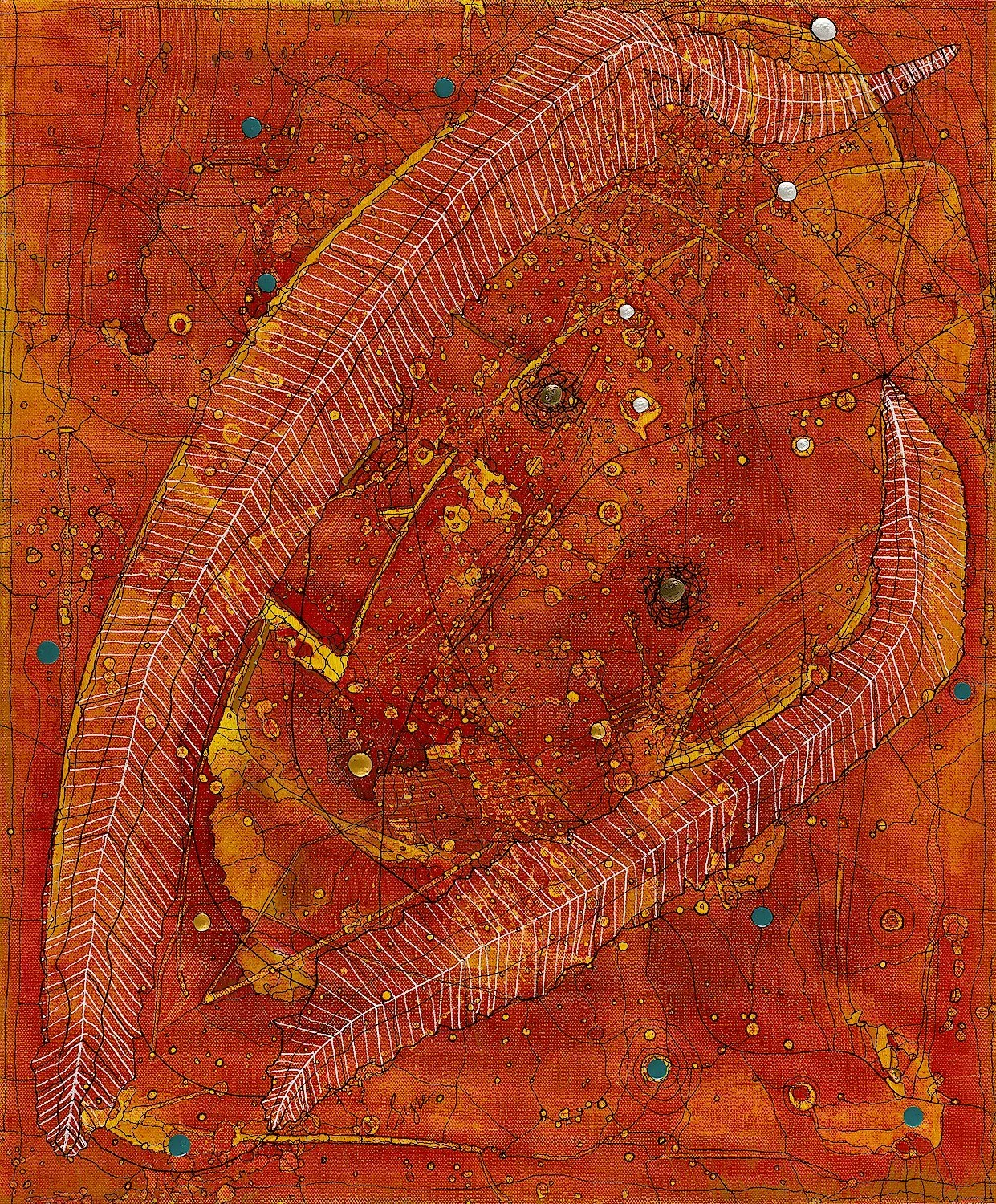 Universe Arrival , 2024, Acrylic on canvas, 24 x 20  in SOLD