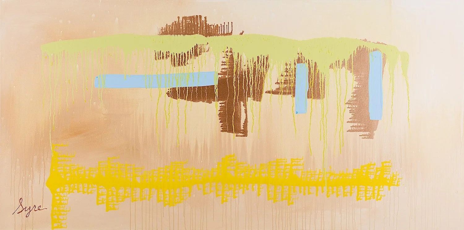  Into the Universe Sea Green Passage Though Quiet Copper  2026, Acrylic on canvas, 72 x 60 in