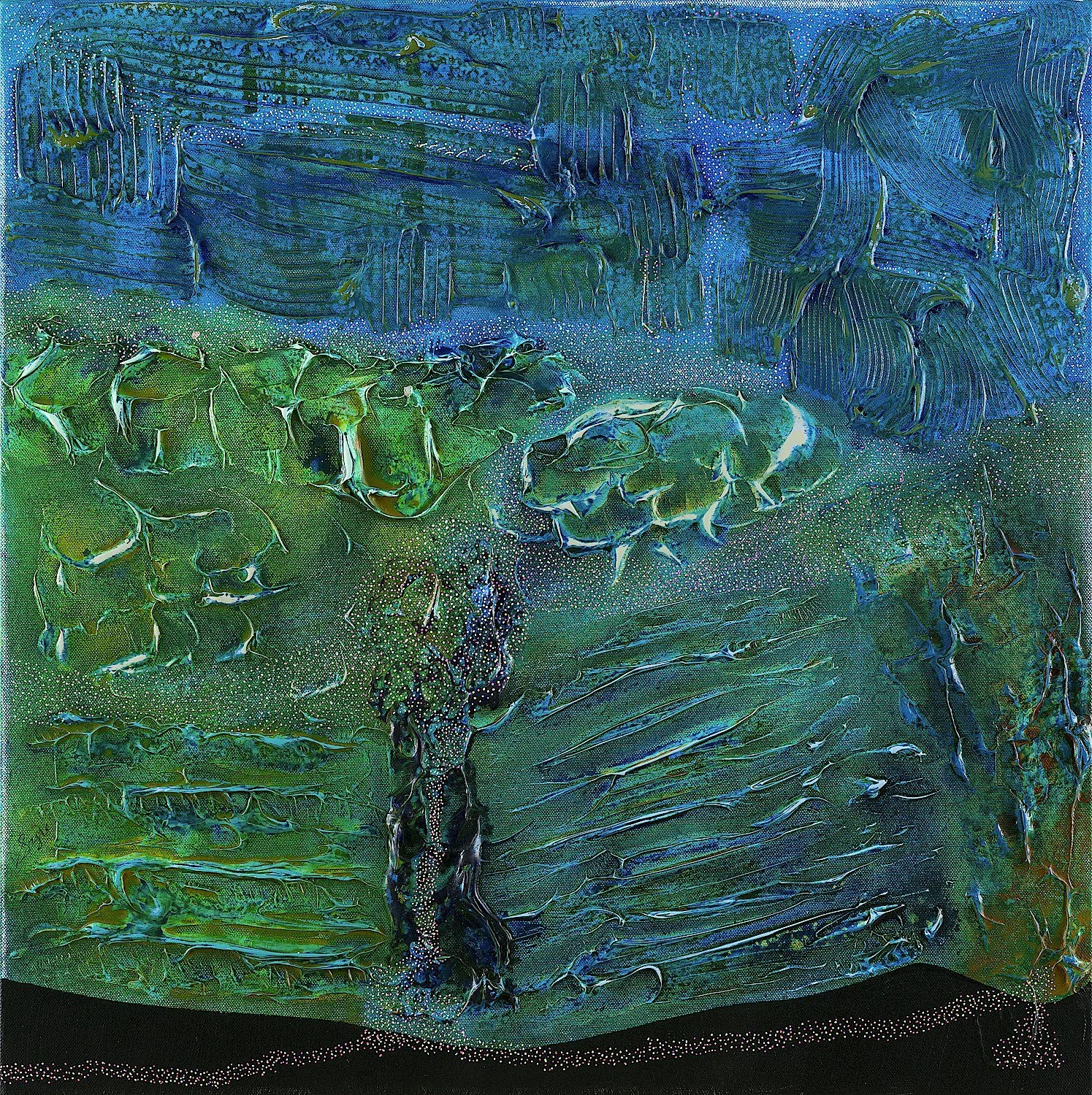 Nourishment , 2024, Acrylic on canvas, 24 x 24 in