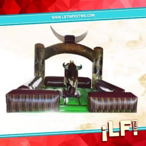 Come and ride the bull at &iexcl;LatinFest! 2023! Our vendor Sherman Mathews will provide this experience for attendees.