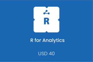 R for AnalyticsCertification Exam Fee: USD40