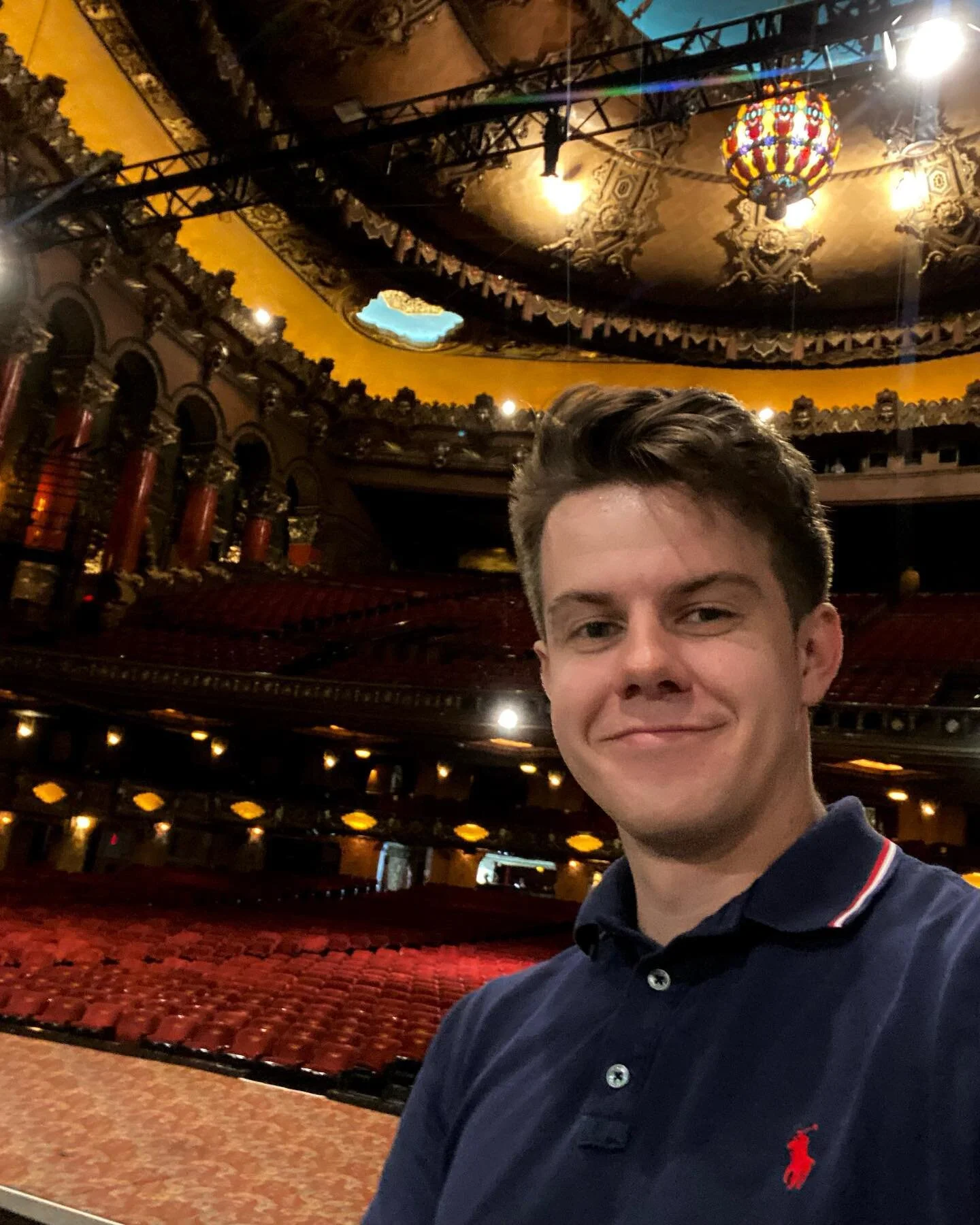 We&rsquo;ll all be back soon. 🎭
.
.
.
Just me hangin&rsquo; with all the folks who were prepared for the humid weather.. On the real, touring the Fox today was remarkable. So much history that almost wasn&rsquo;t! Learning about its eastern architec