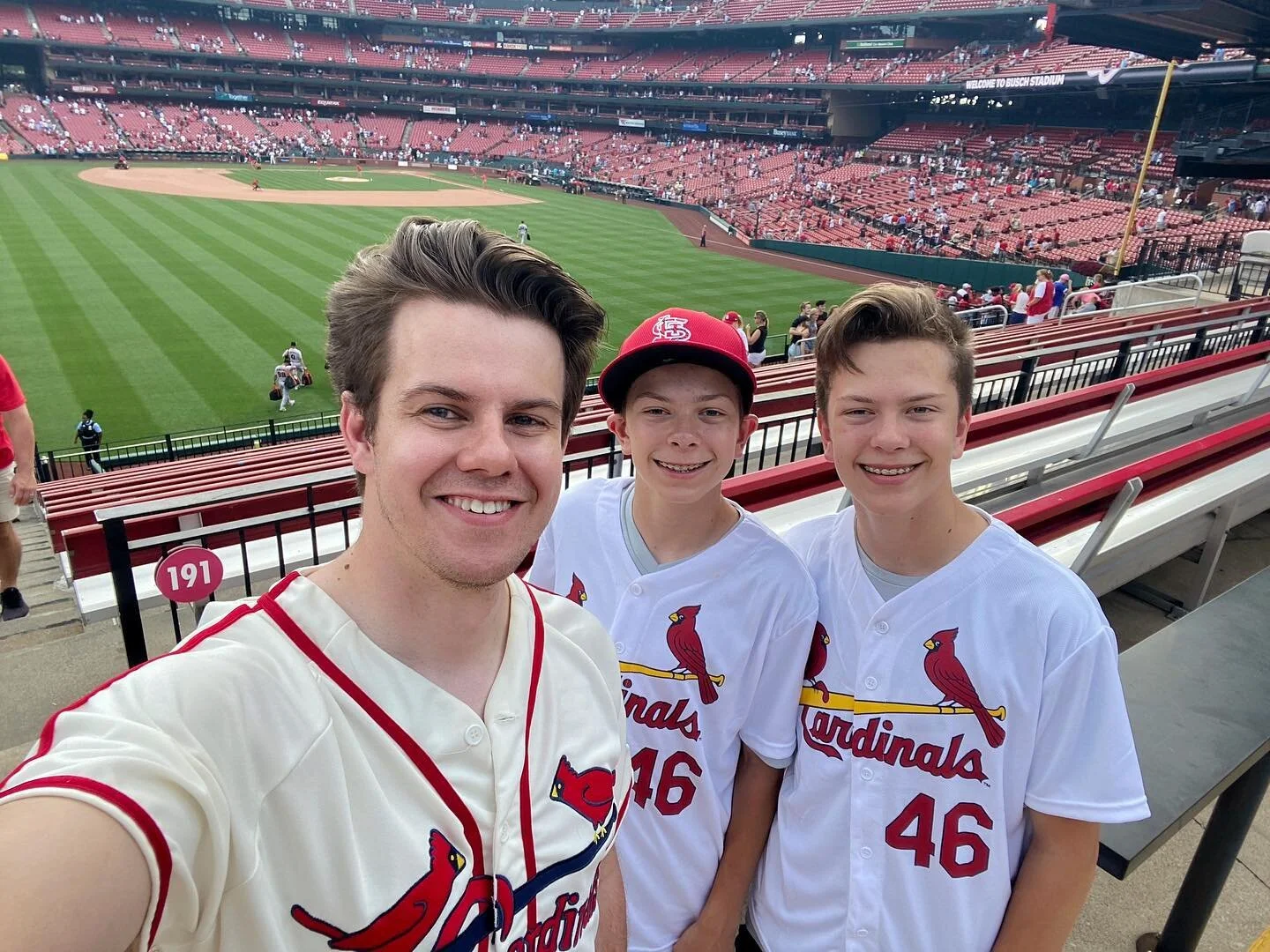 Brought home the dubya today with my nephews! They know more about the game at 13 than I ever will and it makes it so much more fun to watch.
.
.
Almost had to pull the birth certificates out to convince the guy they were under 15&hellip; but we secu