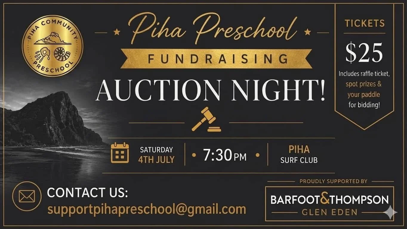 Piha Preschool Fundraiser Auction - Saturday 4th July 2026 
