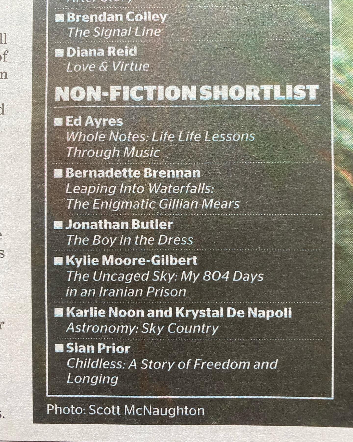 When I saw that The Boy in the Dress has been nominated for @theageaustralia non-fiction book of the year award online, I thought it was a typo. But it&rsquo;s also in print so I suppose it&rsquo;s true?! I&rsquo;m still reeling but I can&rsquo;t tha
