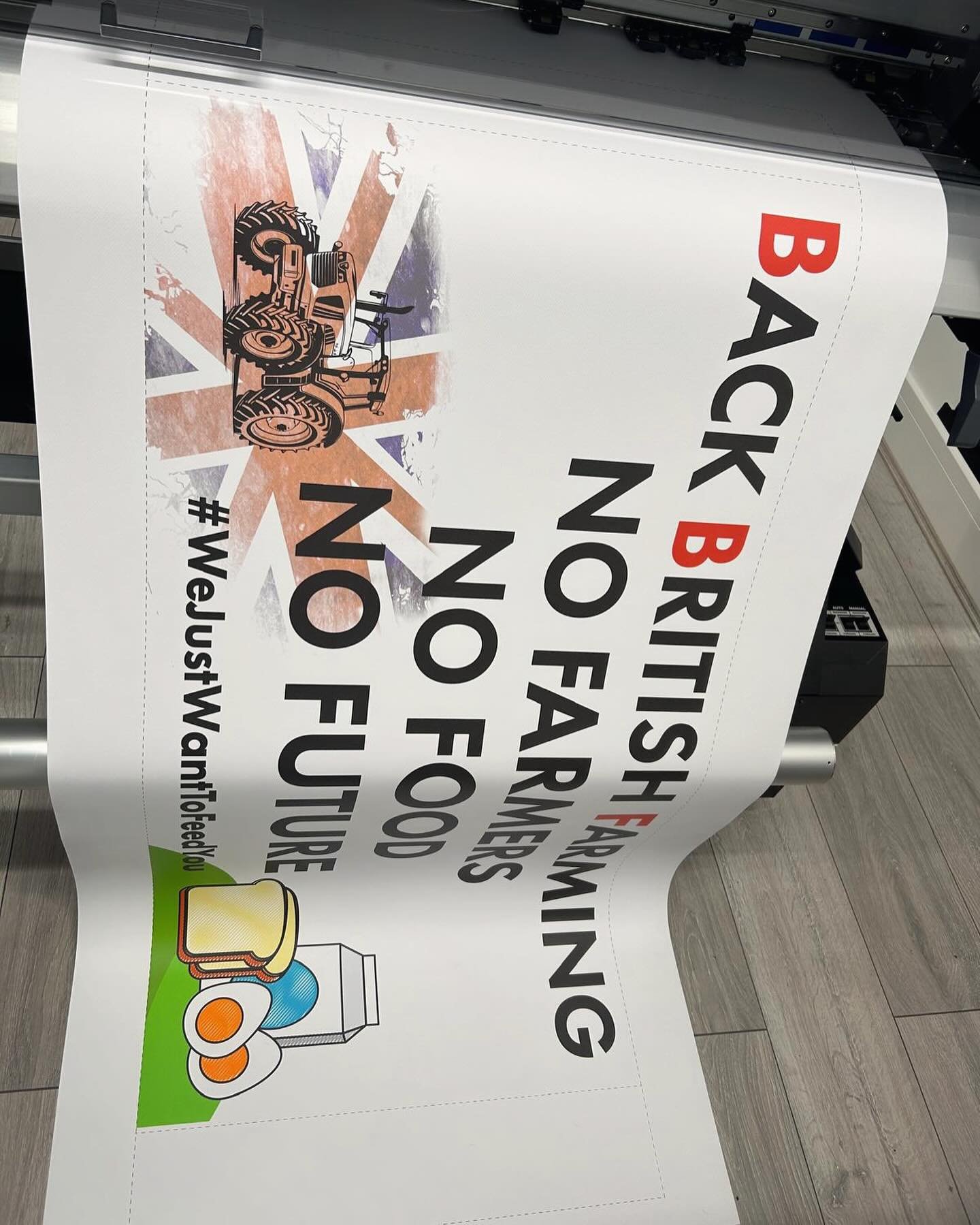Hot off the press and ready to go..

Proud to stand with fellow farmers and the public who can see what damage the decisions of the new government may do to our agricultural industry and countryside.

We hope for a peaceful rally where the messages a
