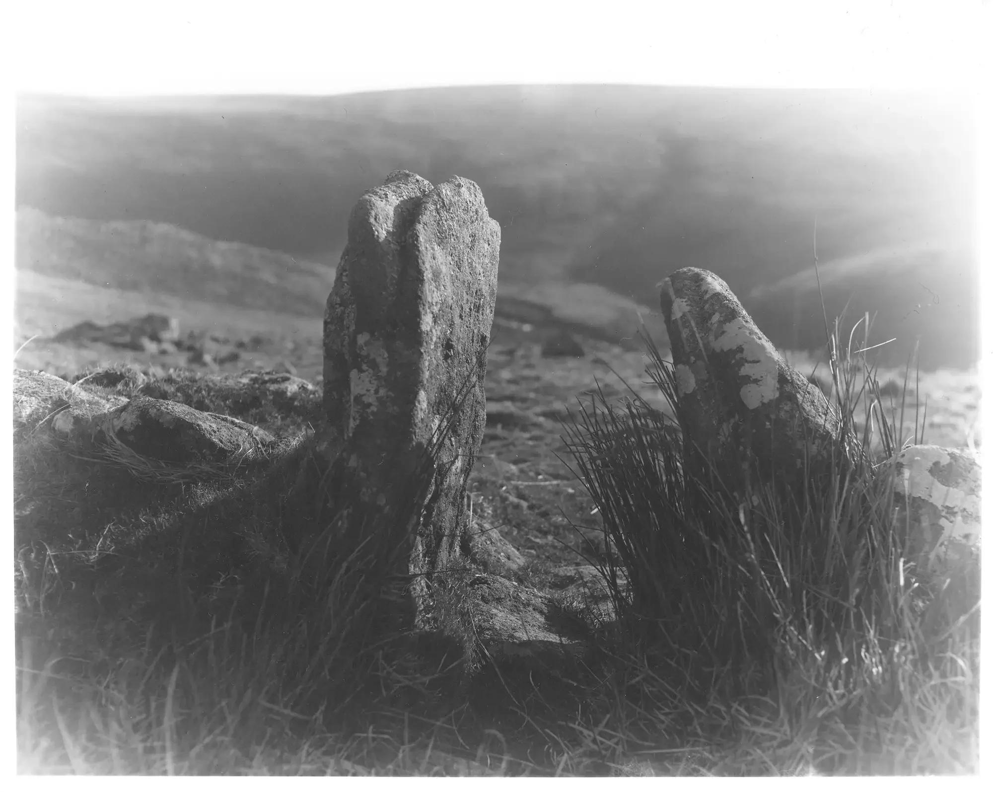 The entrance way to a hut circle overlooking Tavy Cleave on Dartmoor - image shot on a large format MPP Micro Technical Camera 4x5. Developed and printed by Glavind Strachan Photography
