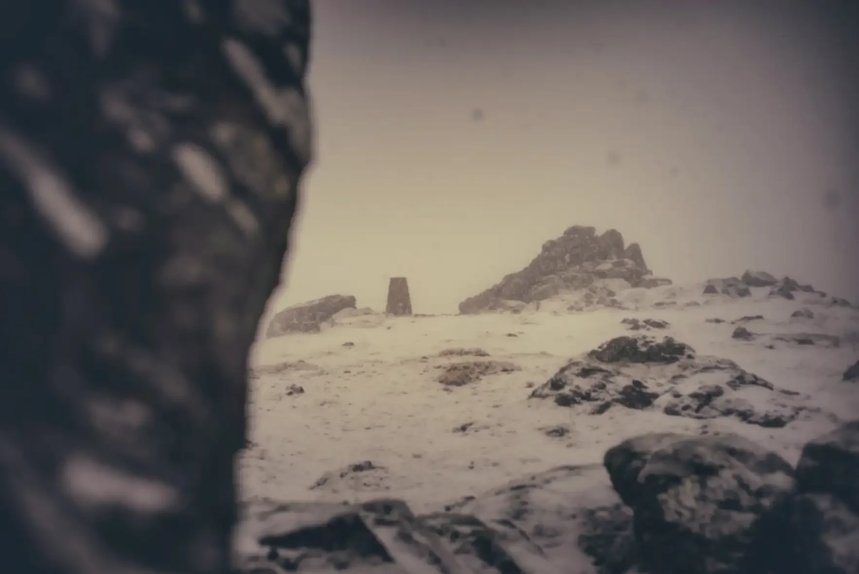 Blizzard on Sourton Tors
