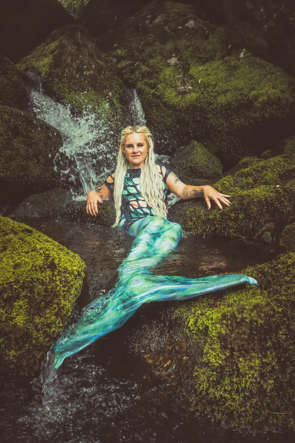 Unusual Photoshoots in Devon by Glavind Strachan - Mermaid on Dartmoor