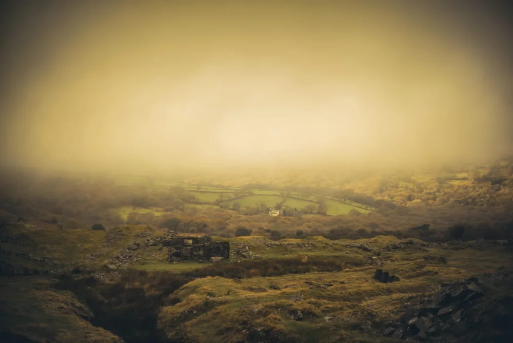 Looking Down To The Ruins of the Blacksmiths Shop