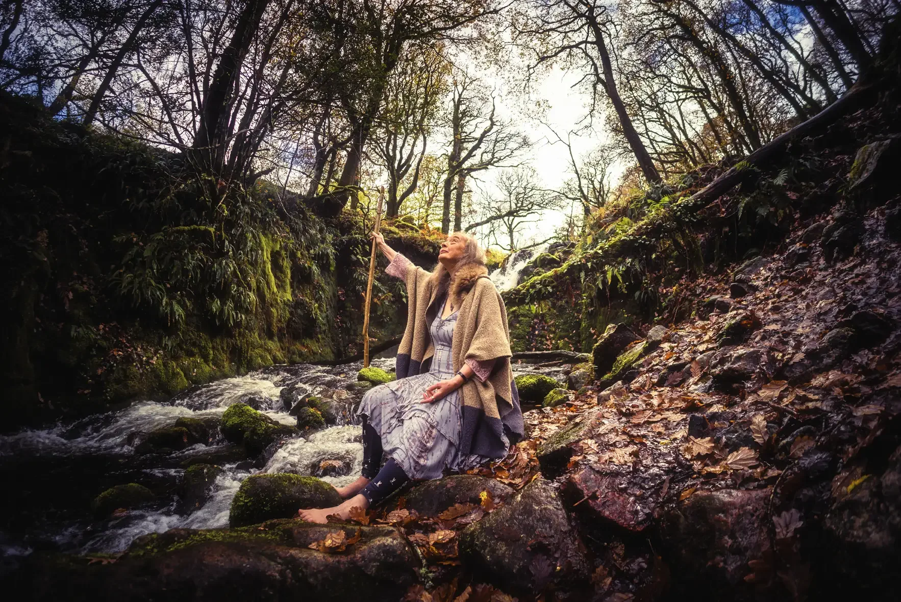 Poet Susan Taylor - Photoshoot at Venford Falls