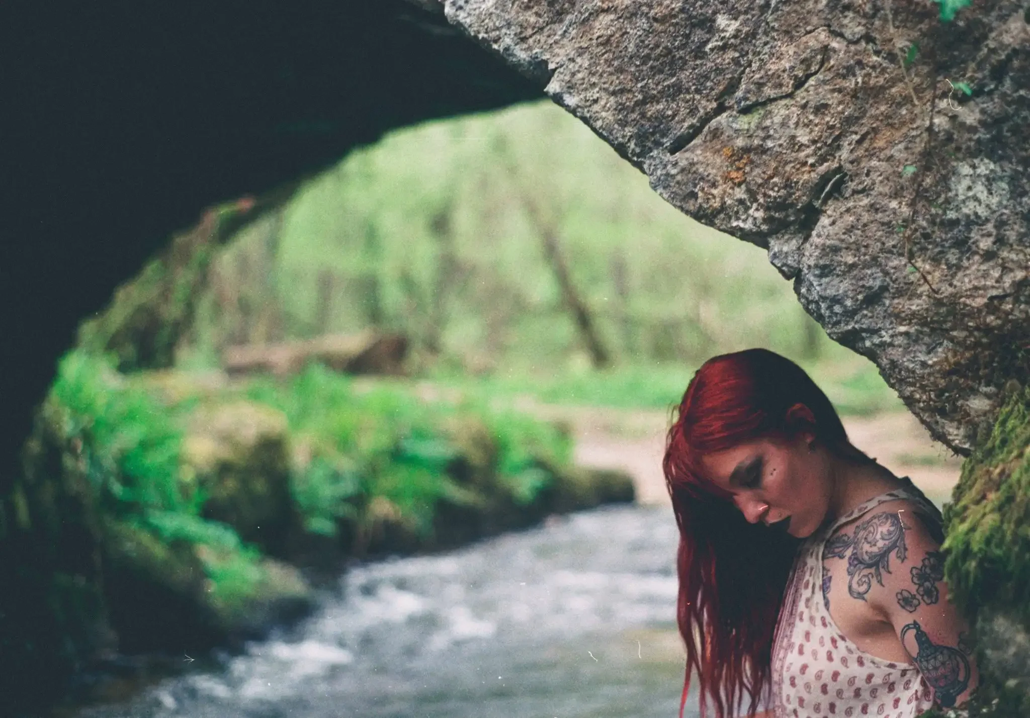 Sky looking amzazing under Hisley Bridge on Dartmoor - Shot on colour film and home developed by Glavind Strachan Photography