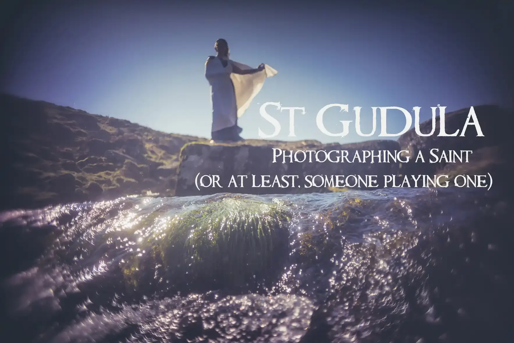 St Gudula - Photographing a Saint (or at least, someone playing one)