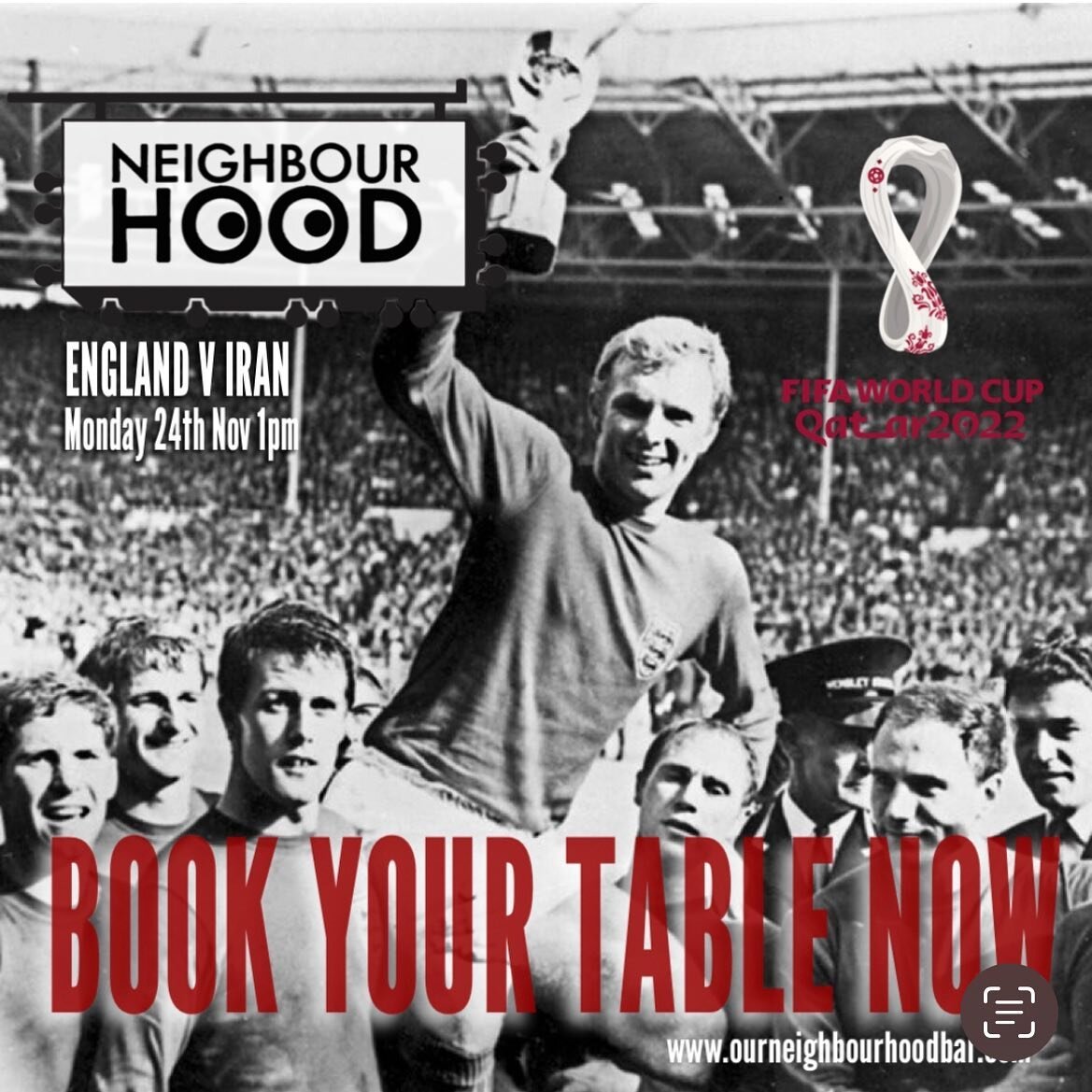 ENGLAND V IRAN this Monday at 1pm, if you want a nice cozy seat with tasty pizza and even tastier beer then get on the website and get it booked www.ourneighbourhoodbar.com ⚽️🍕🍺