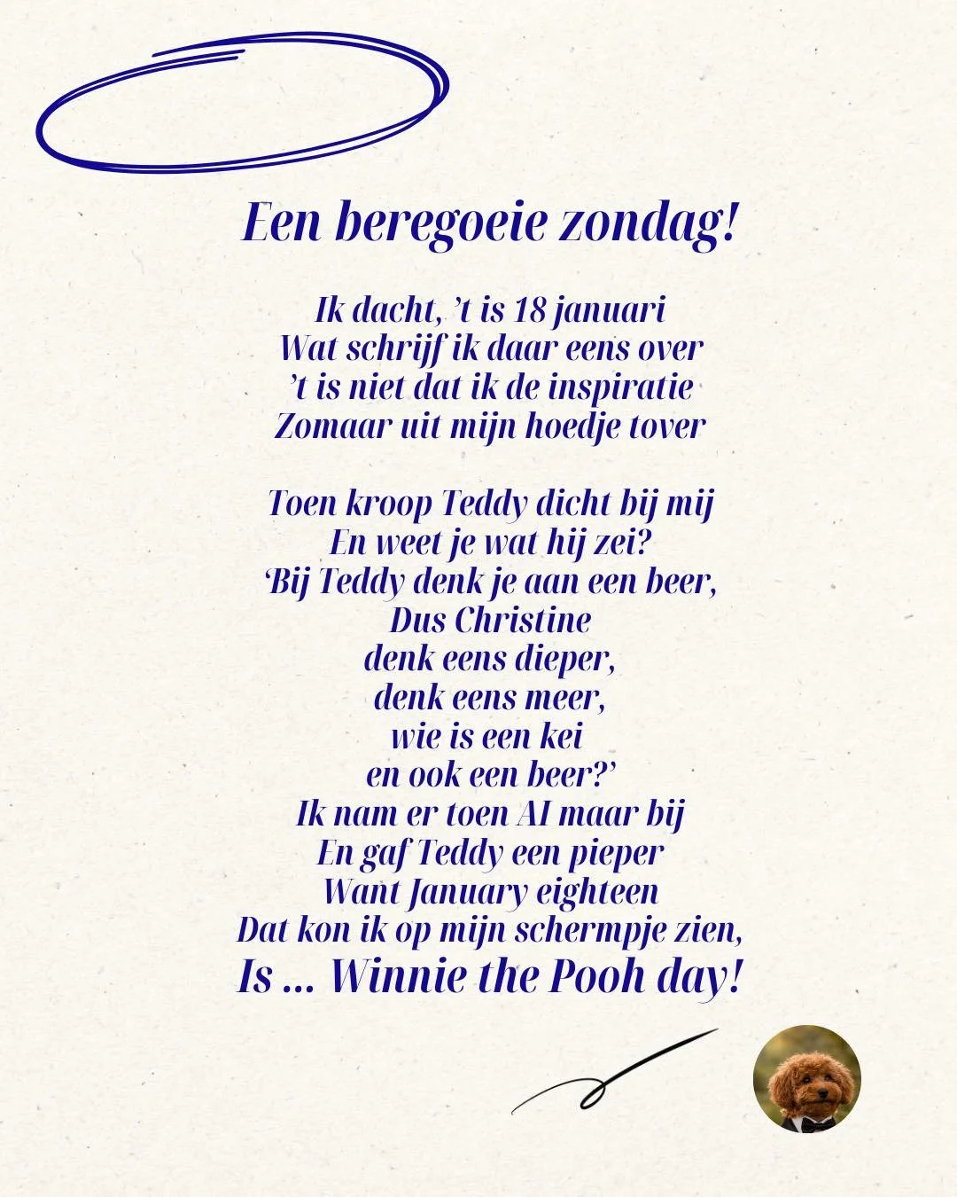 Happy Winnie the Pooh Day!

&ldquo;Vandaag is zo&rsquo;n dag waarop een beetje honing een uitstekend plan is.&rdquo; #xantippe_belgium #AvedaInfluencers #AvedaSalon #VeganCollagen #LoveThatAveda #xantippebelgium #coloristbrugge #xantippecolor #kapsal