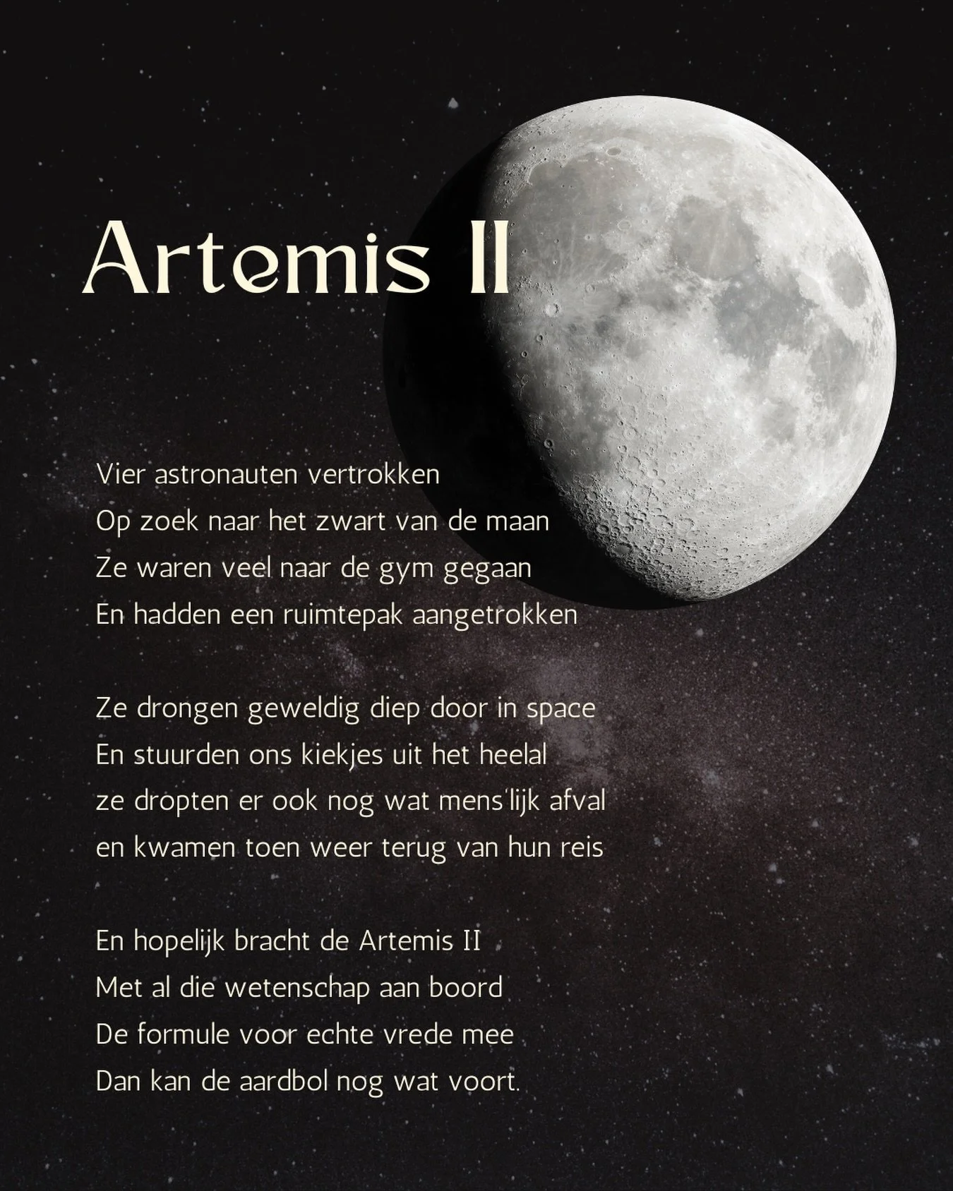 #xantippe #maan #artemis2 #vrede #aarde