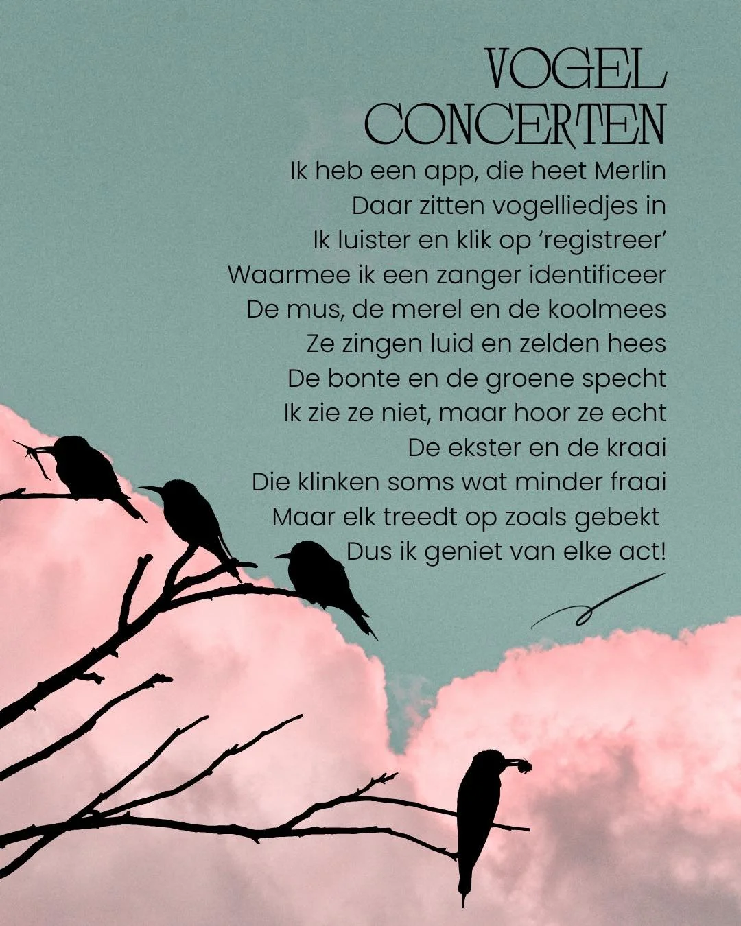 .

&ldquo;Every bird sings the song it was born to sing.&rdquo; 🎶
#BirdWisdom #NatureQuotes #BirdSong #WildAndFree #FeatheredFriends #MorningMelody #InspirationalQuotes #xantippe_belgium #zonderafspraak #brugge #kapsalon #hairstylists #VeganBeauty #