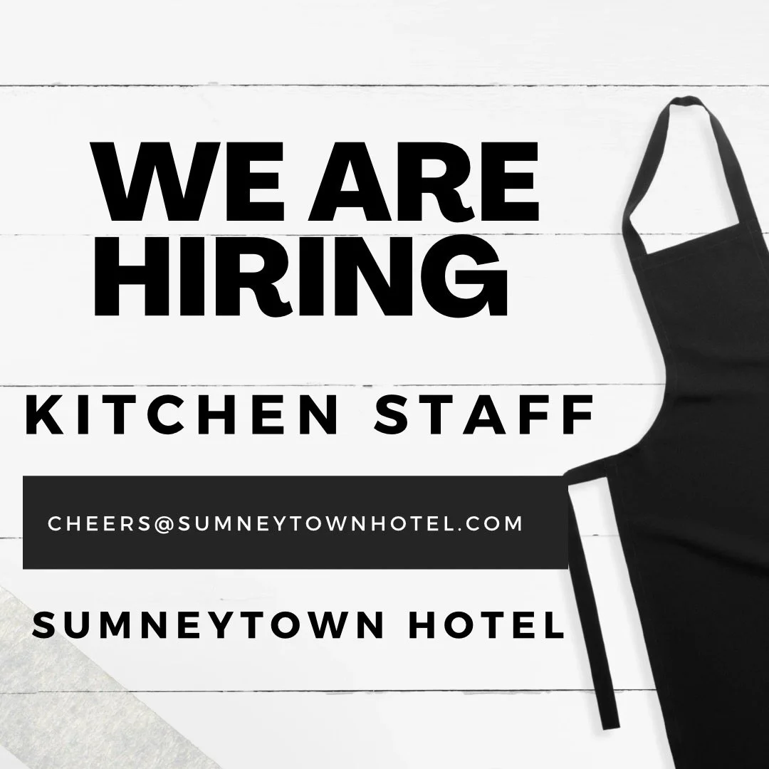 We are hiring kitchen staff at Sumneytown Hotel! 
If you have a passion for food and looking for a spot to put your creativity to work, we want to meet you! 
.
.
Please call (215) 377-9114 or email cheers@sumneytownhotel.com to schedule an interview.