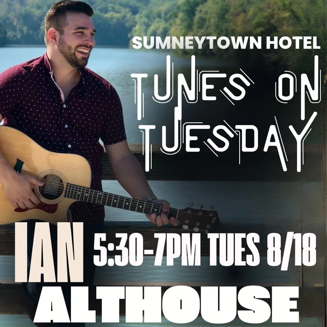 @house_of_alt in the houseeeeee! 🎶 

Tunes on Tuesday | August 18, 5:30 - 7pm
Ian Althouse is an original performer/songwriter with the stylings of alternative rock, reggae, pop and funk from southeastern Pennsylvania. We can&rsquo;t wait to welcome