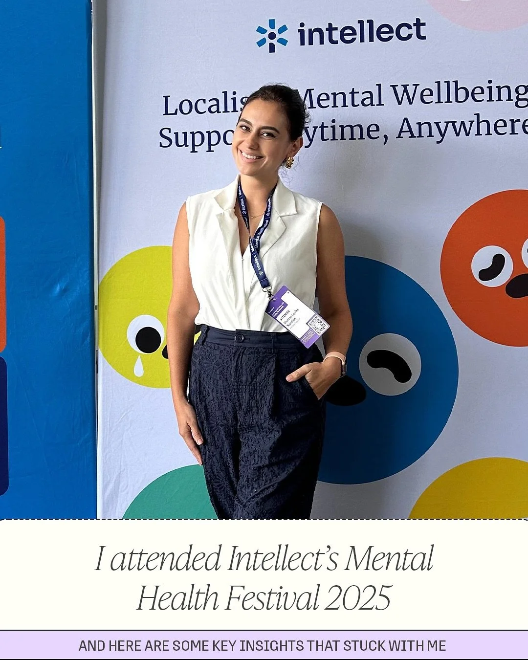 I attended an inspiring day at Intellect&rsquo;s Mental Health Festival 2025 ✨ @intellect.co 

Here are some key insights that truly stayed with me:

💡 AI in Healthcare &ndash; Always keep a human in the loop. AI can support with admin like case not