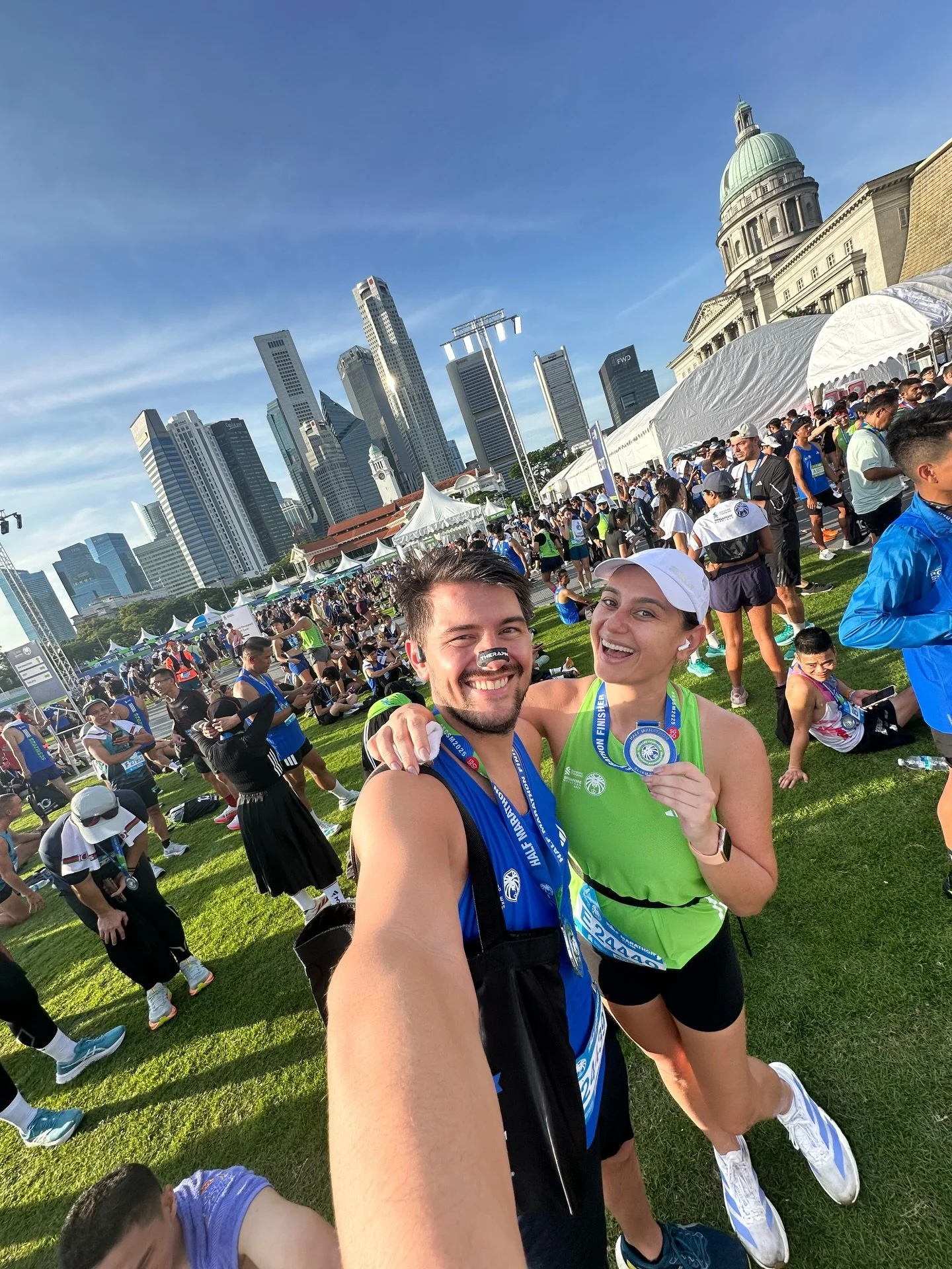 21.1km Half-Marathon done! 🏁✨

We did it, half marathon distance officially crossed off the bucket list! (Well mine because Bene has done it before)🏅✨

There were so many emotions throughout the race. So many thoughts and feelings moving through my