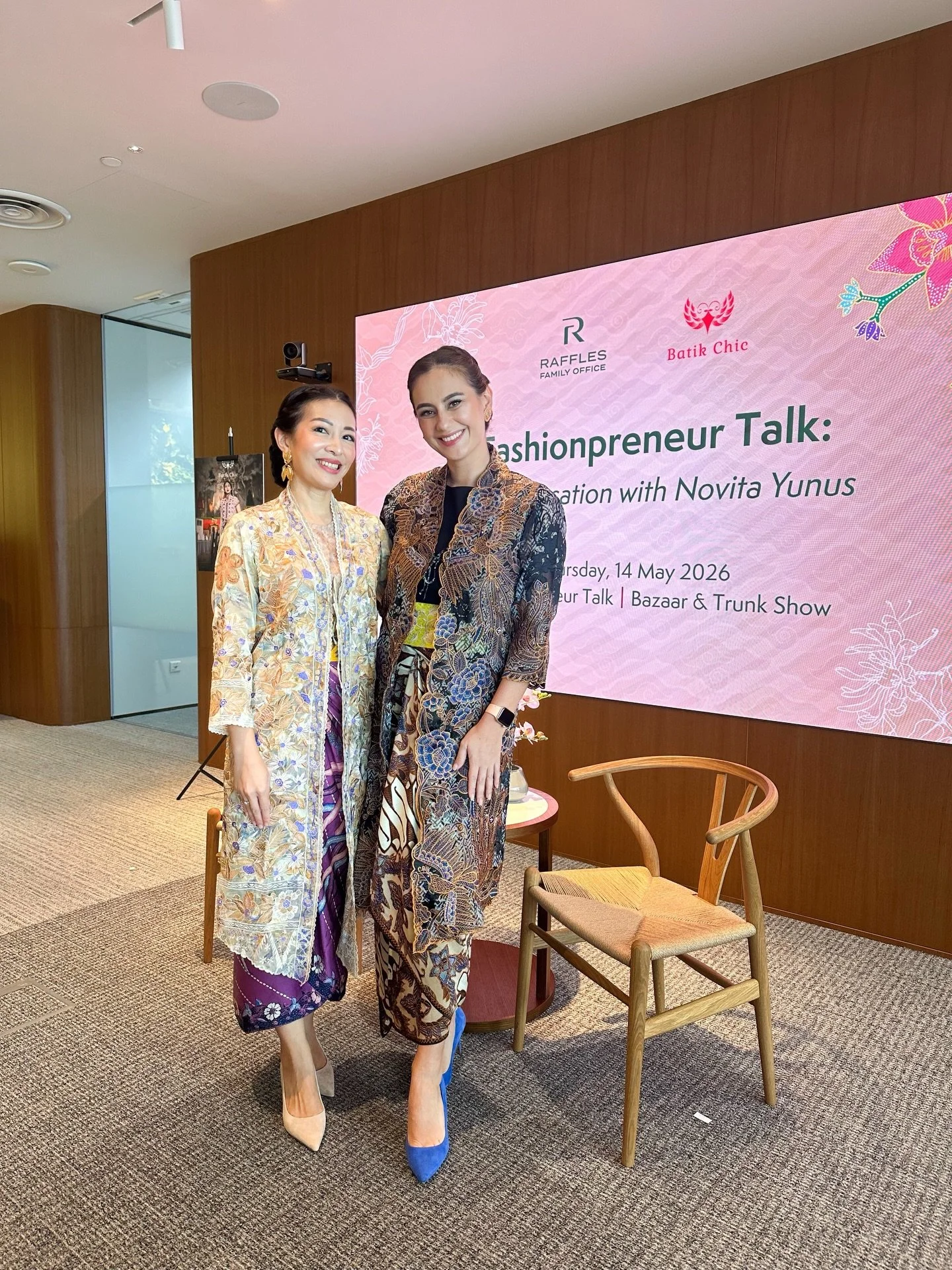 I had the honour of hosting&nbsp;Raffles Family Office &lsquo;s first Fashionpreneur Talk with the remarkable Ibu Novita Yunus, where our conversation moved from entrepreneurship to Indonesia&rsquo;s rich heritage of batik, not just as fabric, but as