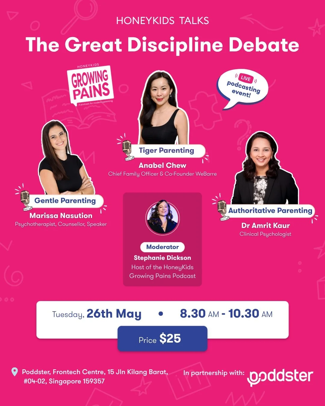 Let&rsquo;s talk Parenting 🎙️ 👶🏽🩷✨

And you are invited! Come and join us for this live podcast debate for @honeykidsasia 

I&rsquo;ll be speaking on the topic of Gentle Parenting and can&rsquo;t wait to get into the nitty and gritty of parenthoo