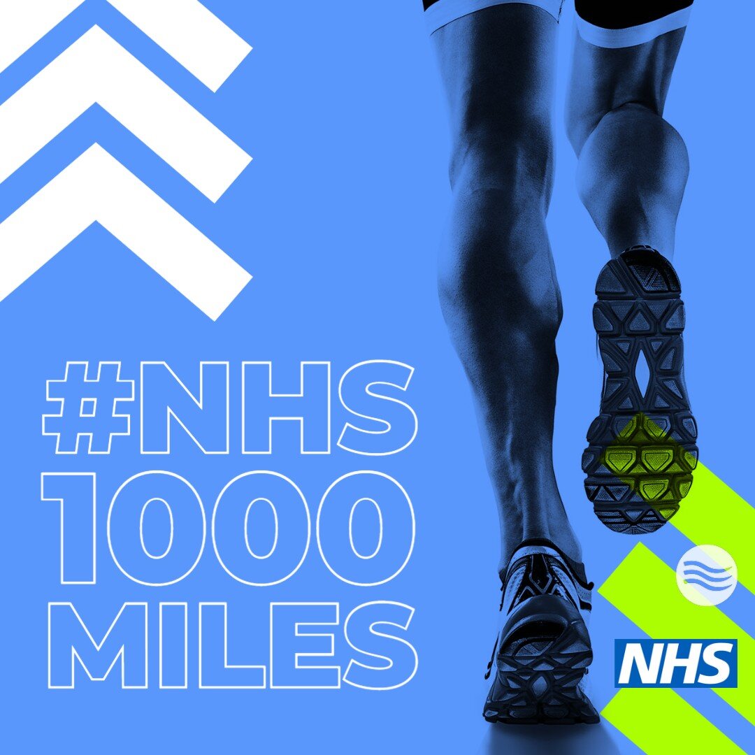 Wednesday 5th July 2023 will mark 75 years of the NHS 🎉

People across the UK are being challenged to walk, swim, cycle or run (or a combination!) 1000 miles by the end of 2023.

Are you up to the challenge?

Share your progress and record your mile