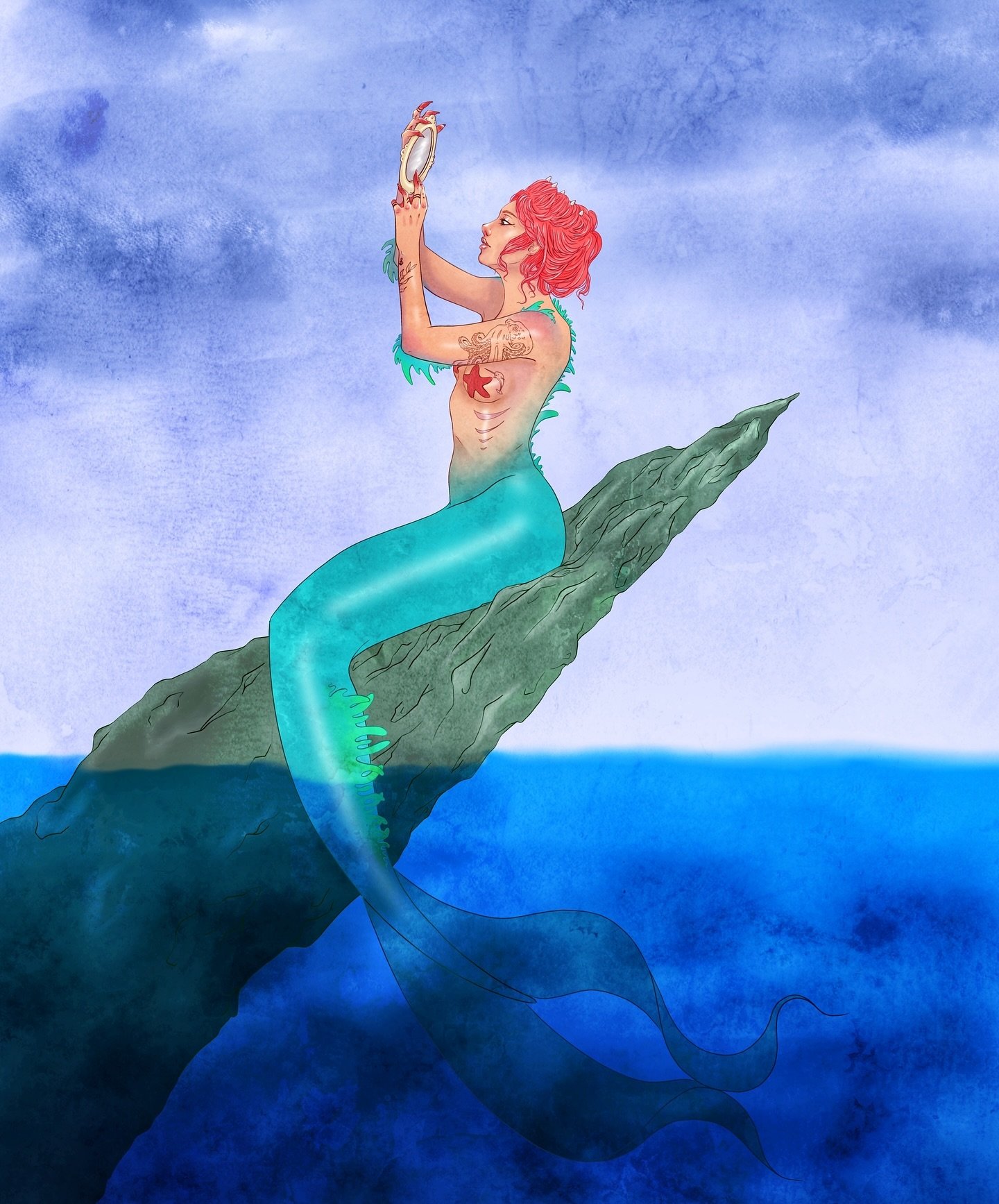 🧜🏼&zwj;♀️🪞✨

#mermay #mermay2024 #siren #mermaid #vanity #digitalart #procreate #procreatedrawing #procreateillustration #illustration #skrzyniaart #thewickedwitchart