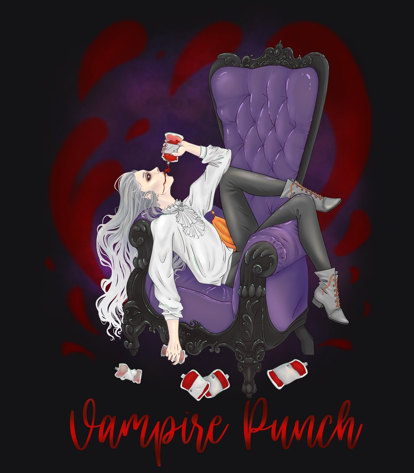 1. Vampire @drawtober 

It&rsquo;s the best I could do so I hope you like it! 

I&rsquo;m still sick so i&rsquo;ll stay in bed for the rest of the week and start drawing the shapeshifter on Monday 

#drawtober #drawtober2024 #vampire #vampirepunch #b