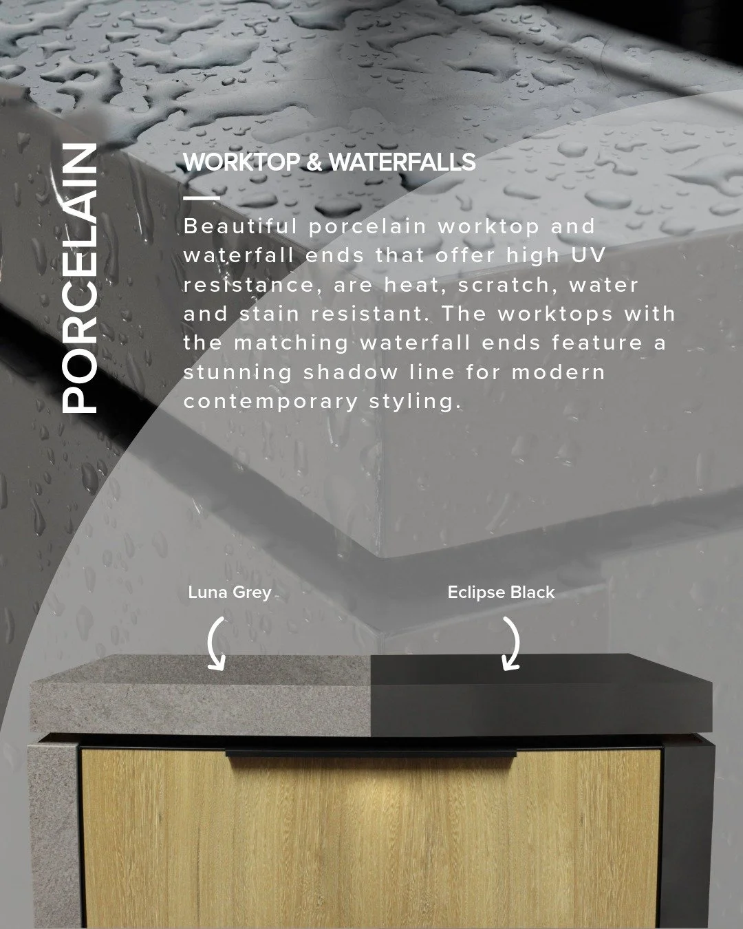 Our Cabinex PRO worktops that feature matching elegant waterfall ends, available in two sleek and stylish finishes, perfect for a modern, sophisticated look to your outdoor kitchen.

#Cabinex #CabinexEurope #CabinexPRO #OutdoorKitchenSpecialists #BBQ