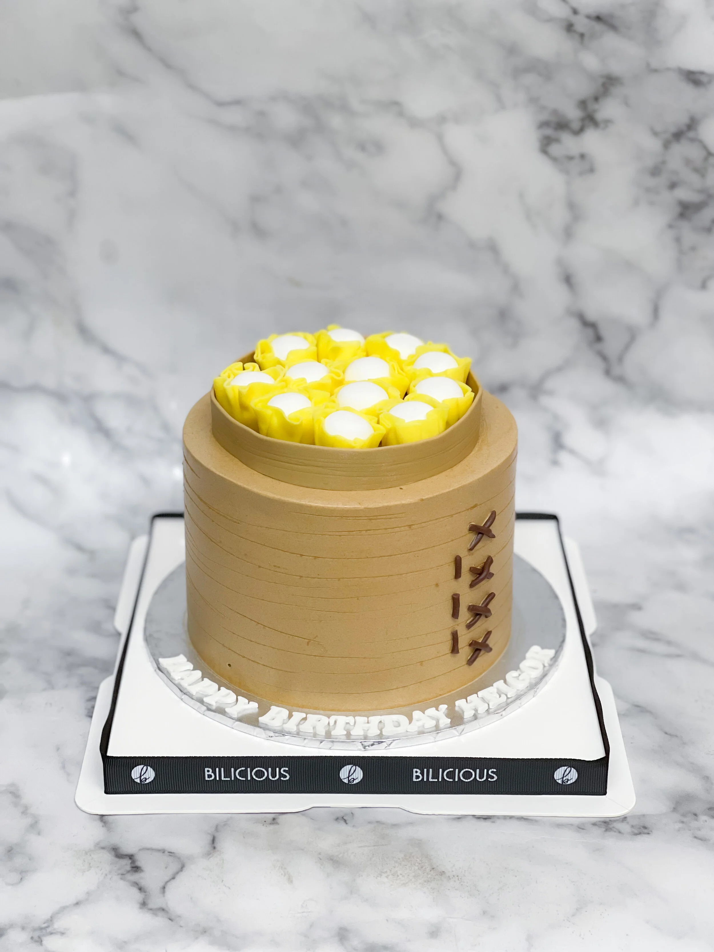 Dim Sum Chiffon Cake in Hong Kong - 多魚肉燒賣造型蛋糕 