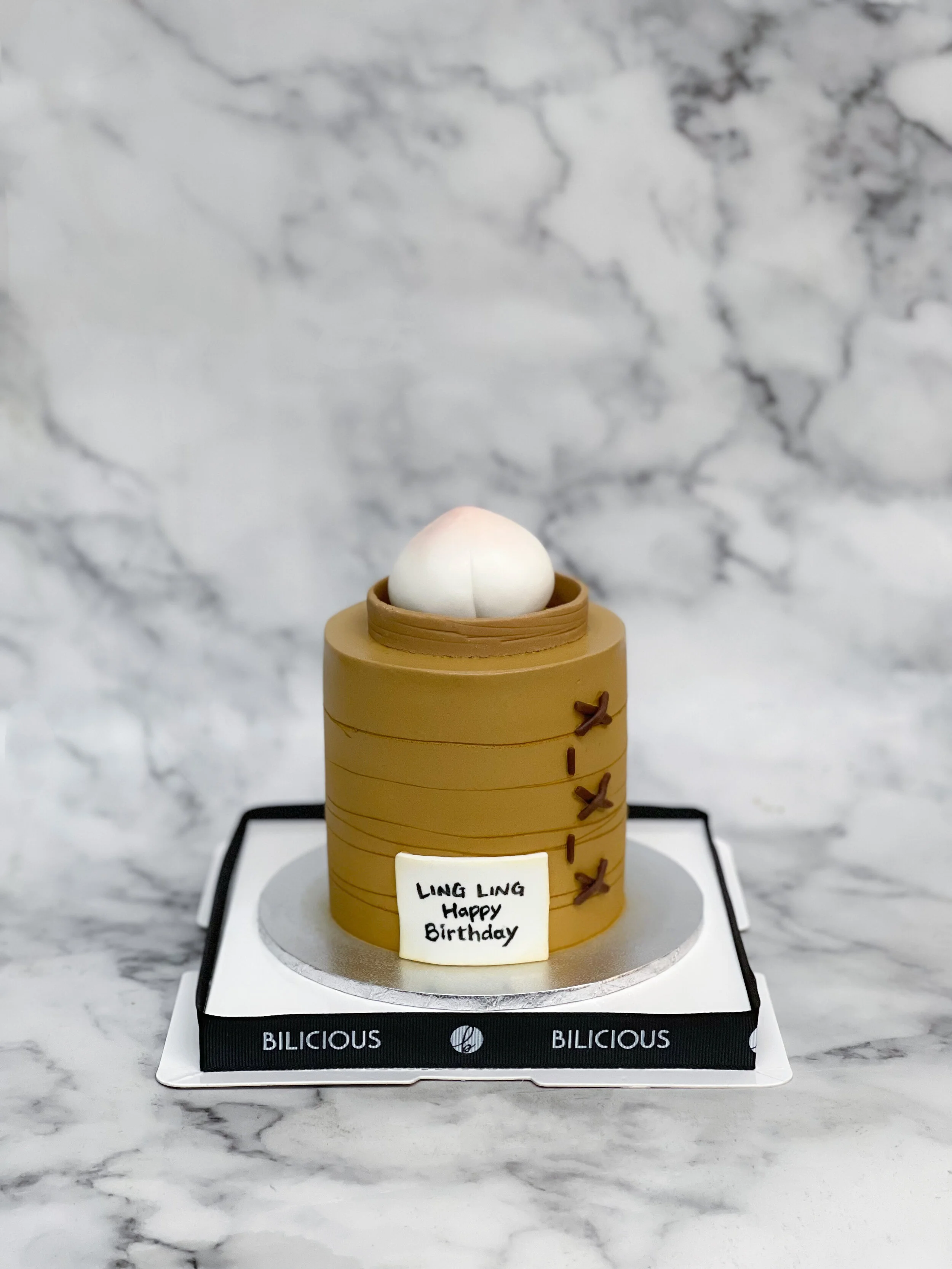 Dim Sum Chiffon Cake in Hong Kong - 壽桃壽包蛋糕 x 點心造型蛋糕