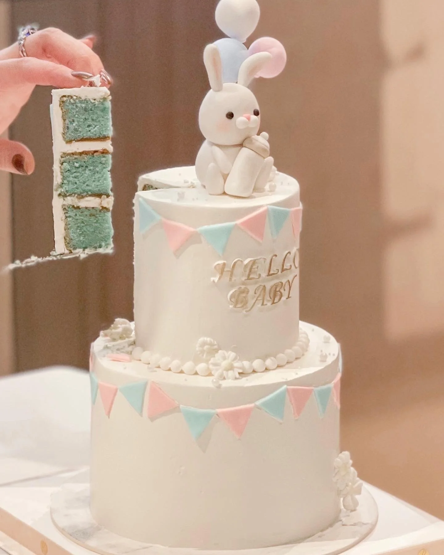 Year of the Rabbit Welcome Baby Cake.JPG