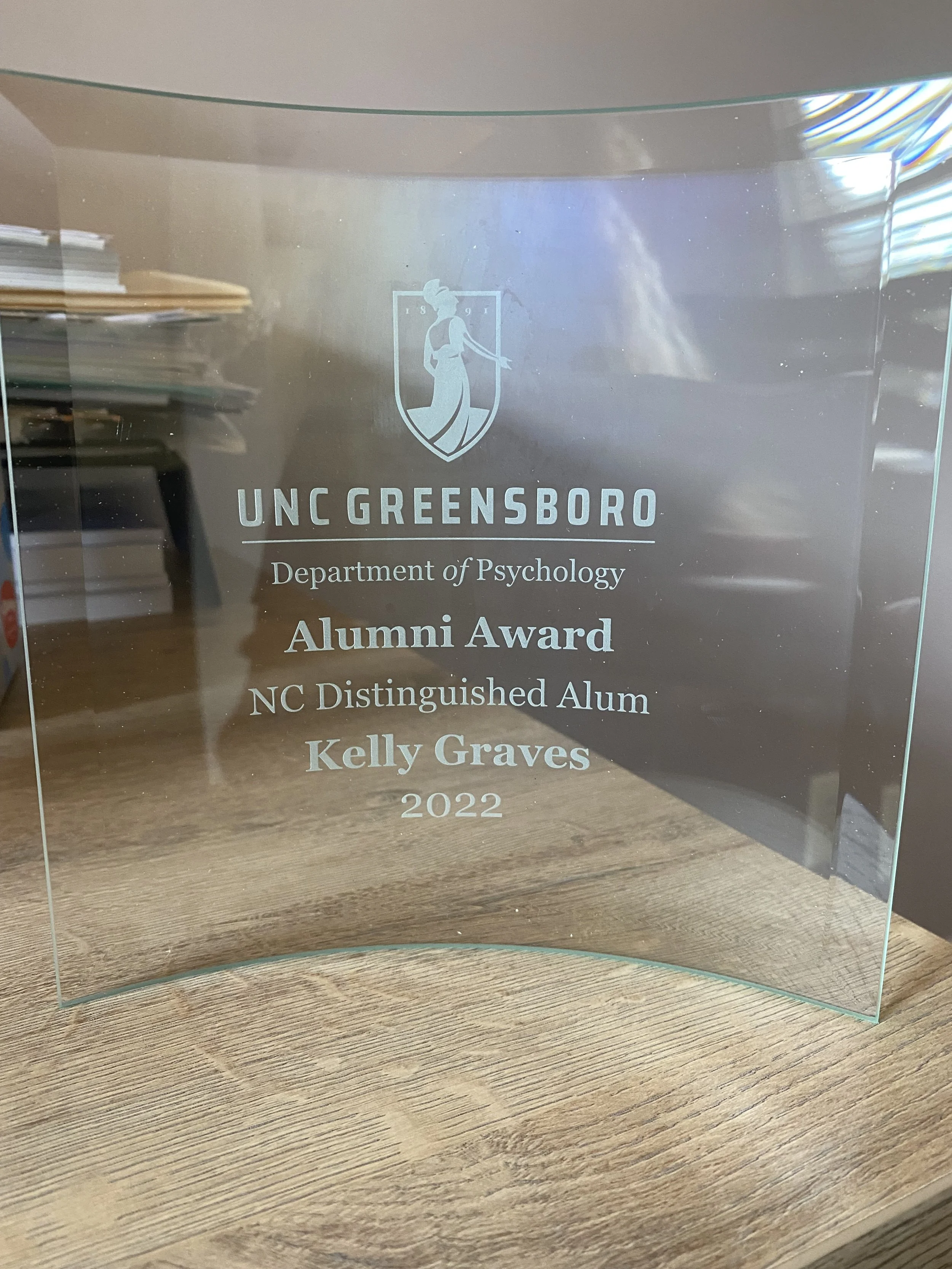 Graves Honored By UNCG and NC Psychological Association