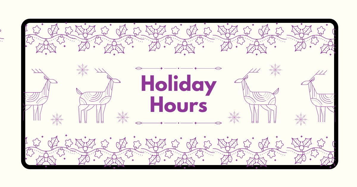 Kellin Foundation Holiday Schedule